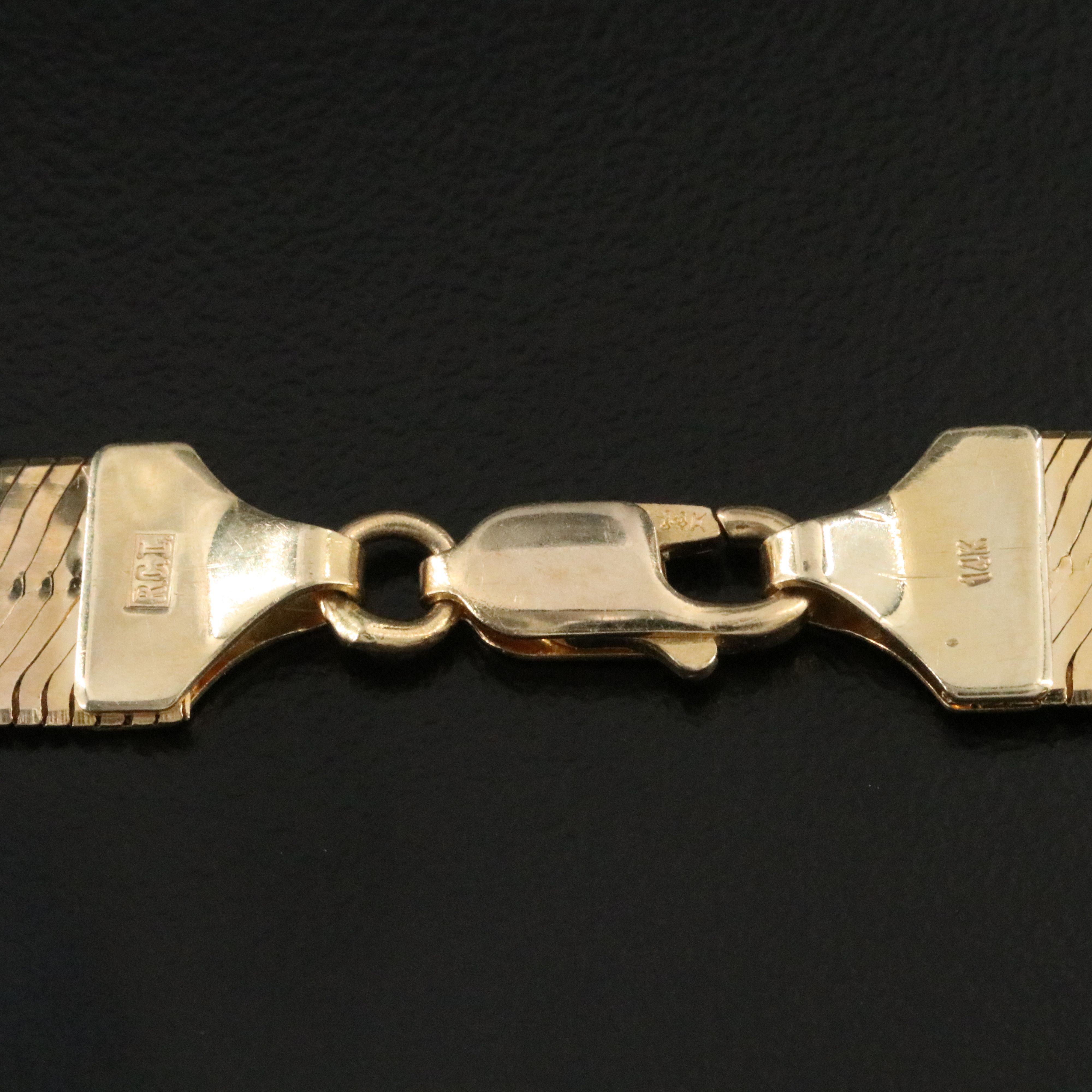 14K Herringbone Chain Necklace