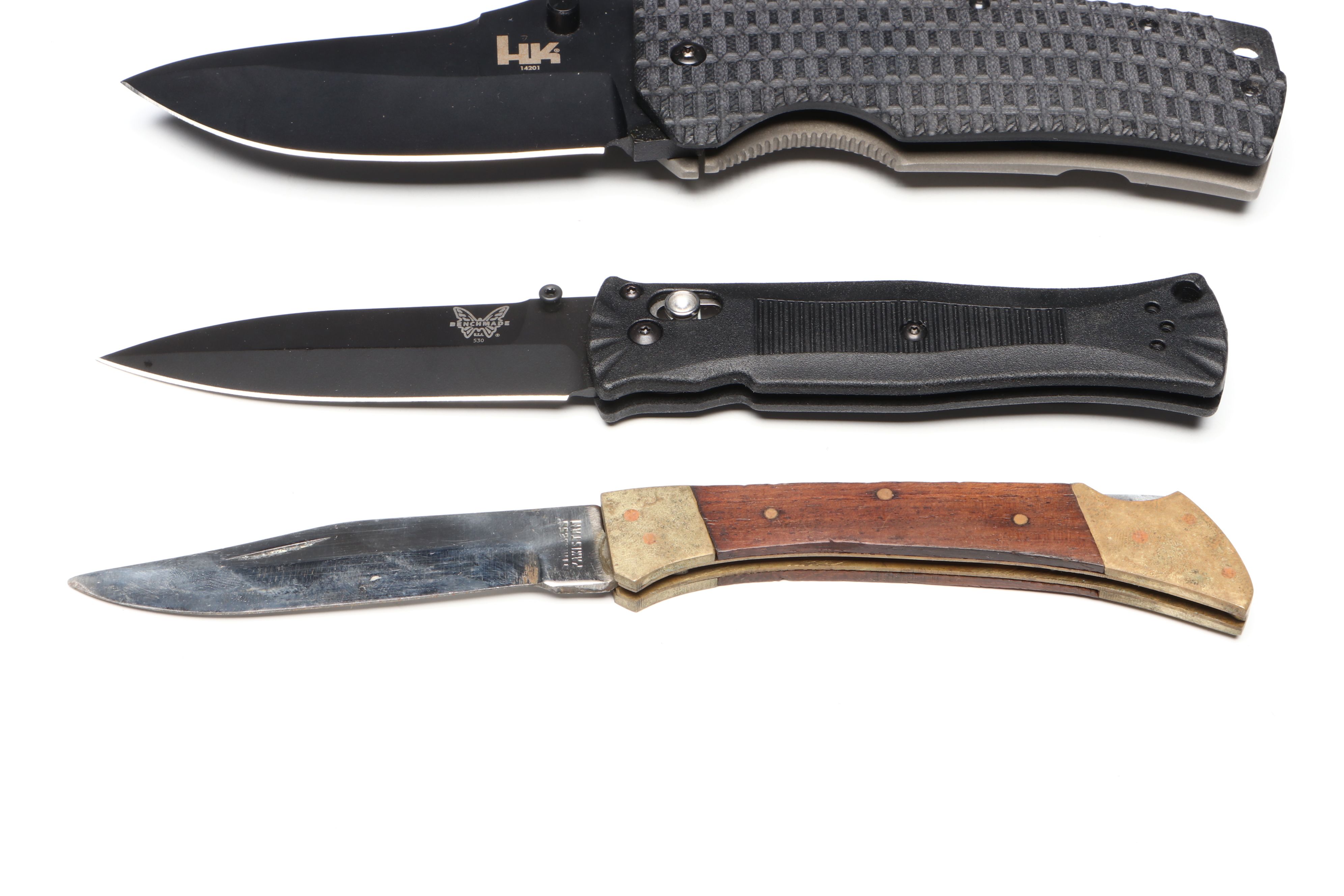 Beretta Titanium Micarta and More Pocket Knives with Throwing Knives