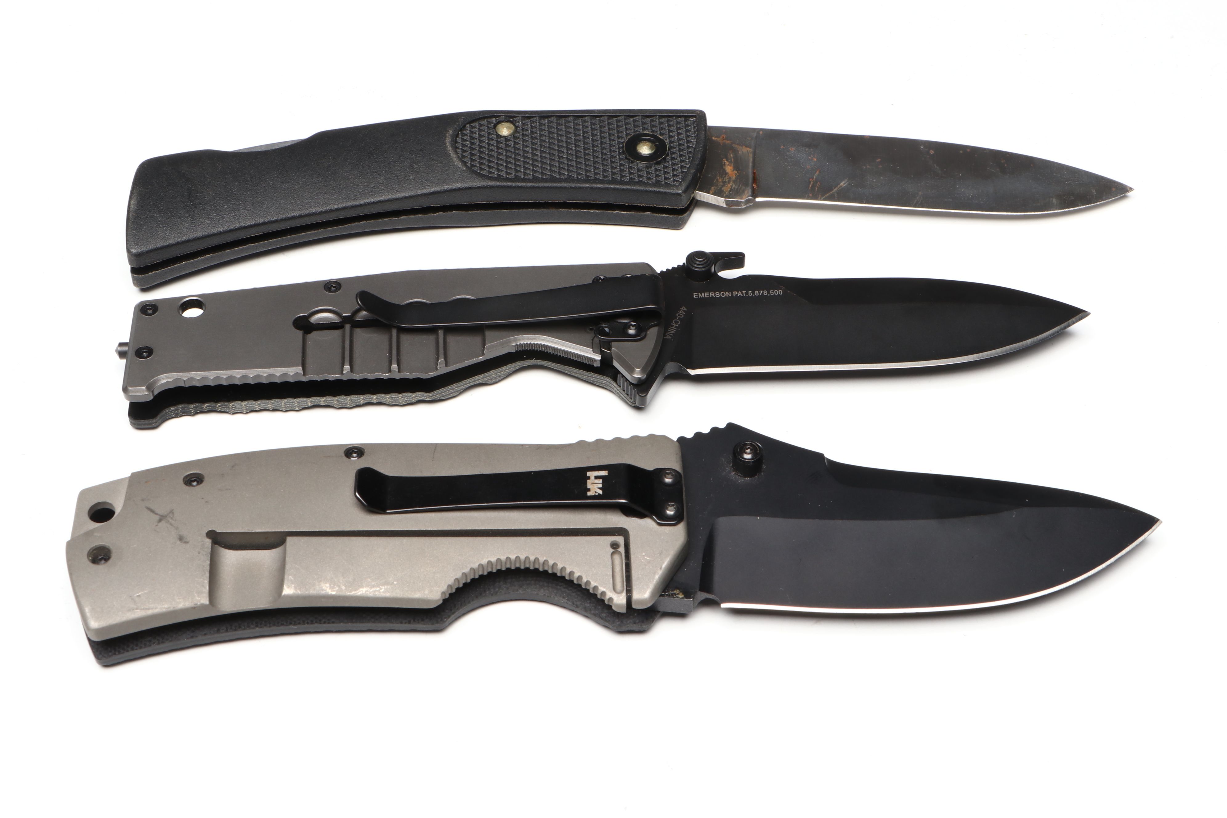 Beretta Titanium Micarta and More Pocket Knives with Throwing Knives