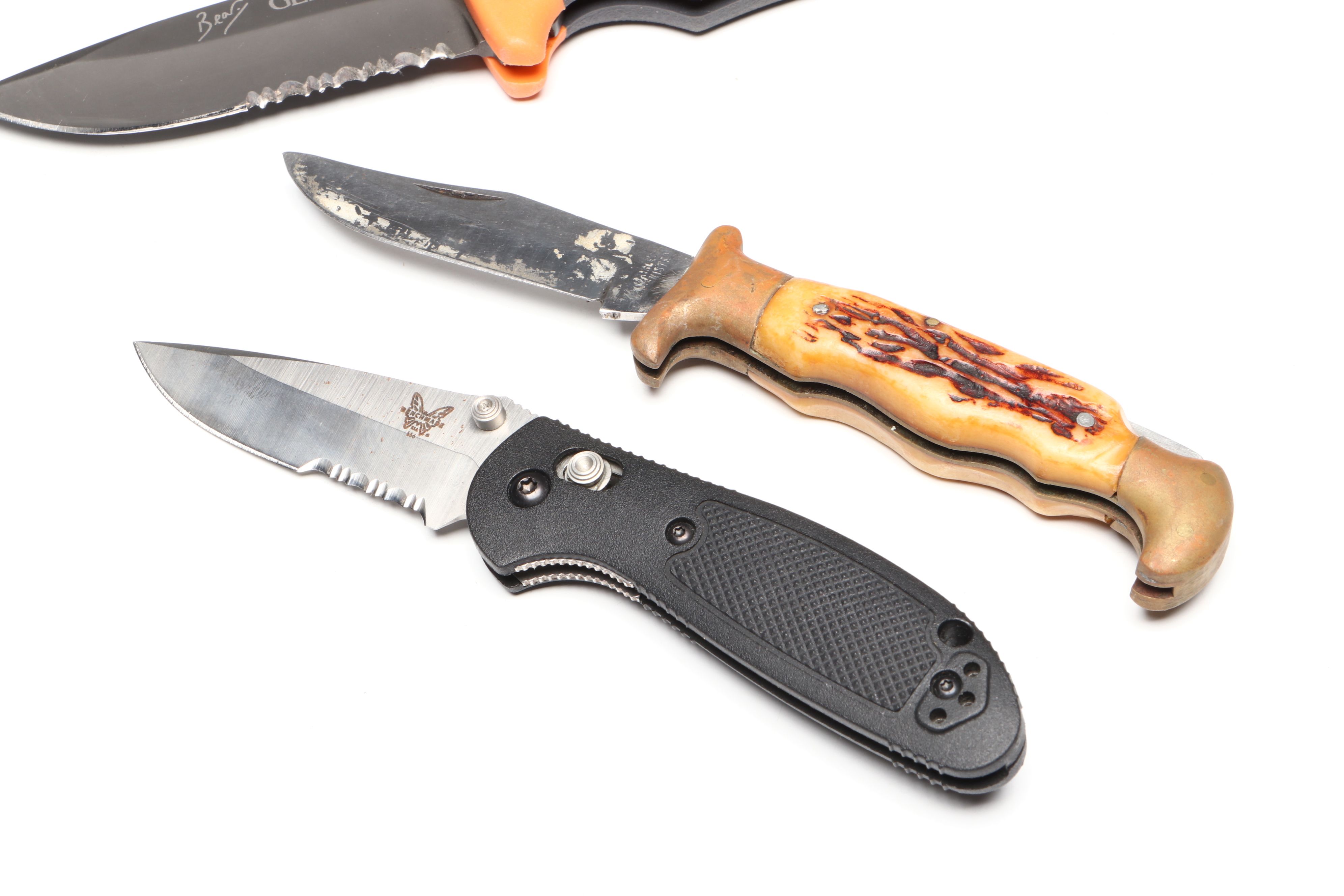 Gerber Gut Hook, Bear Grylls Serrated and Other Pocket Knives