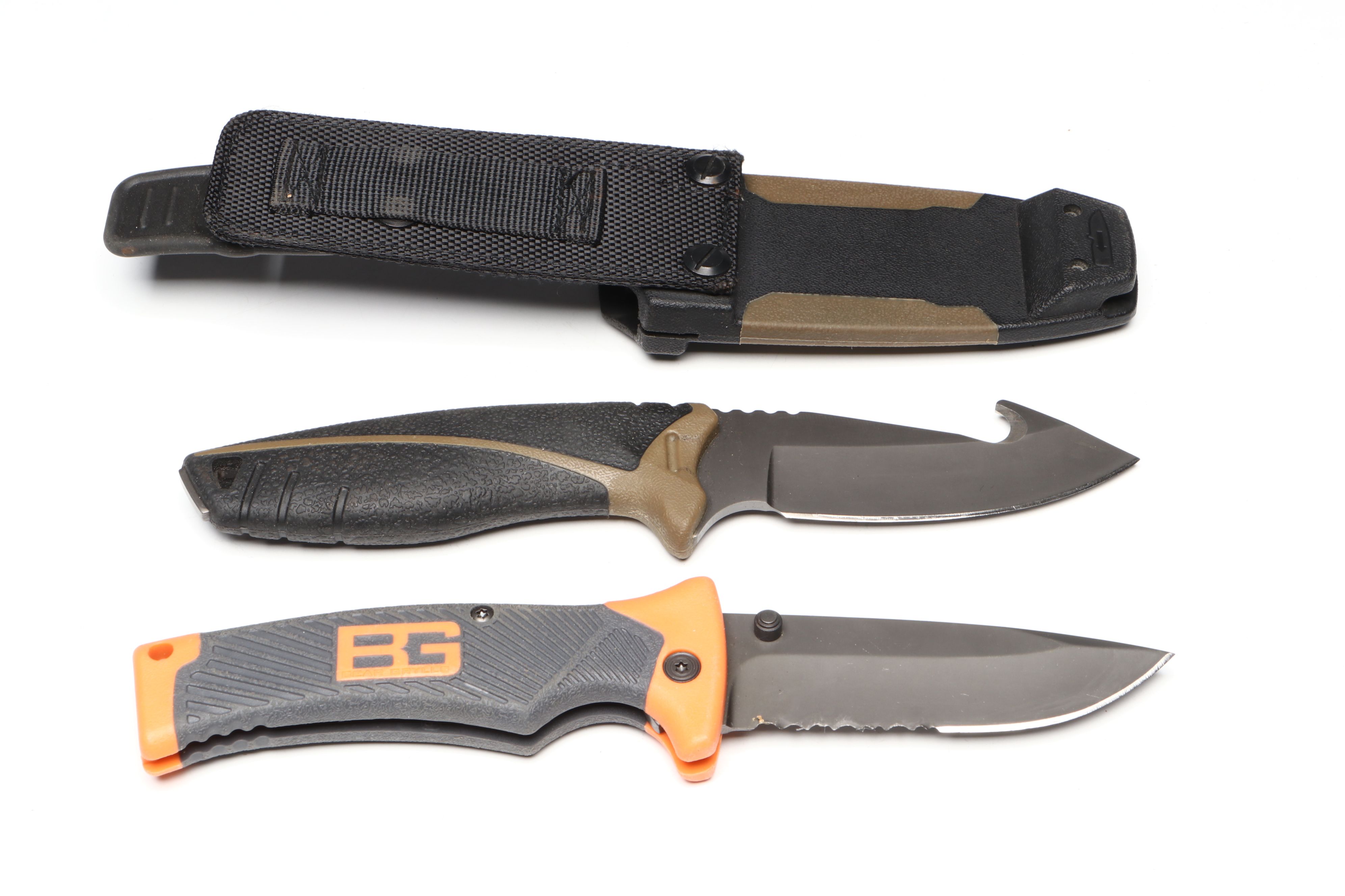 Gerber Gut Hook, Bear Grylls Serrated and Other Pocket Knives