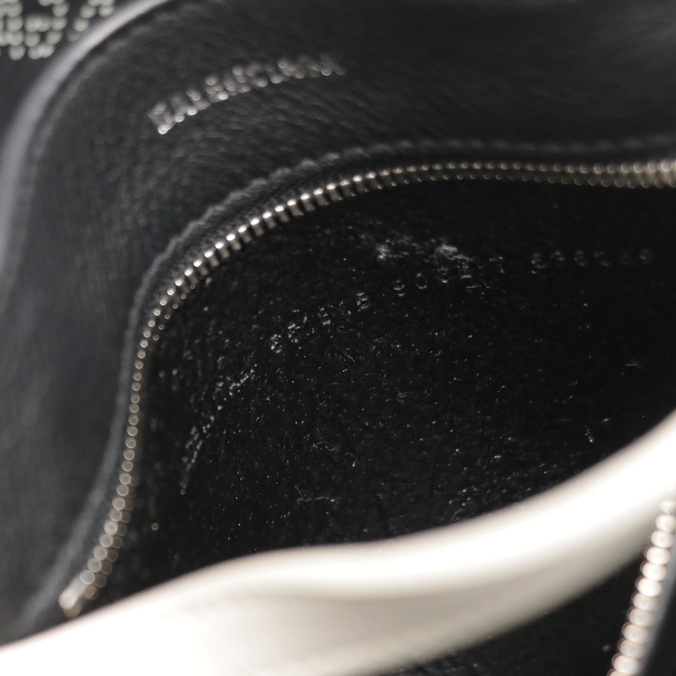 Balenciaga Everyday Two-Way Tote Bag in White Perforated Logo Leather