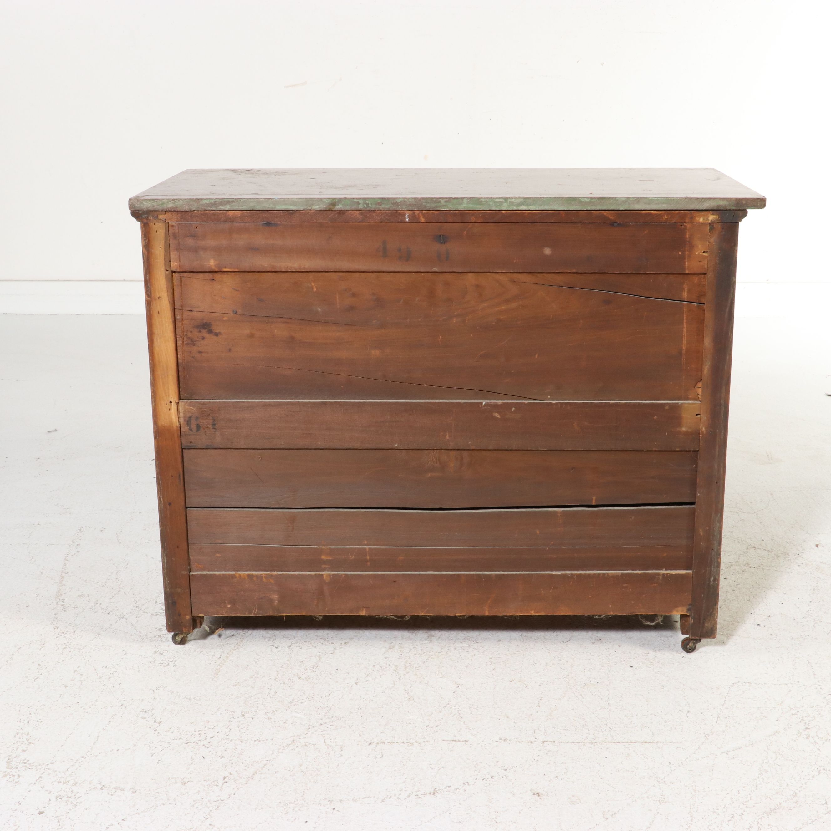 American Eastlake Walnut Marble Top Dresser 1875-1885