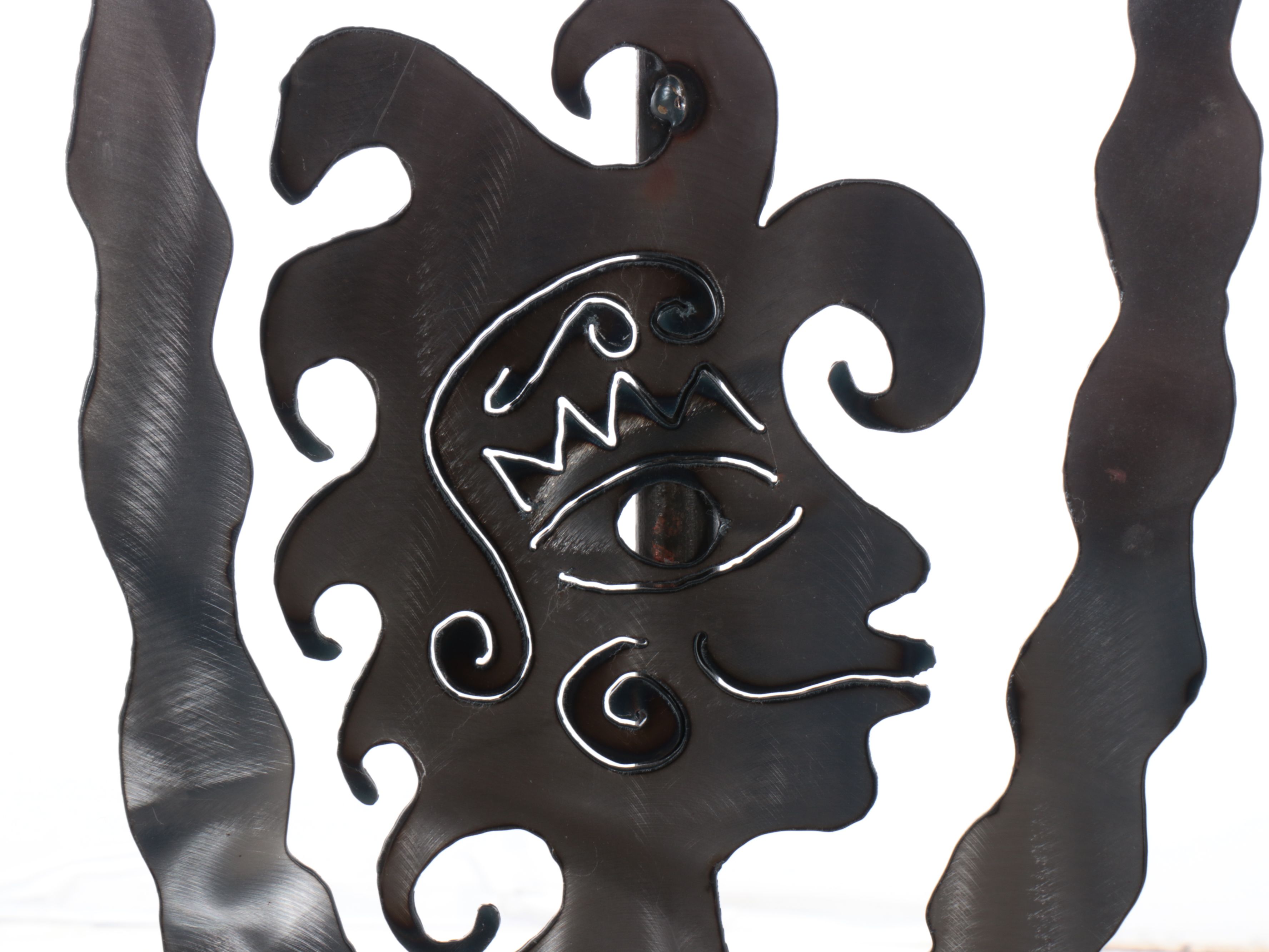 Folk Art Laser Cut Sculptural Floor Lamp