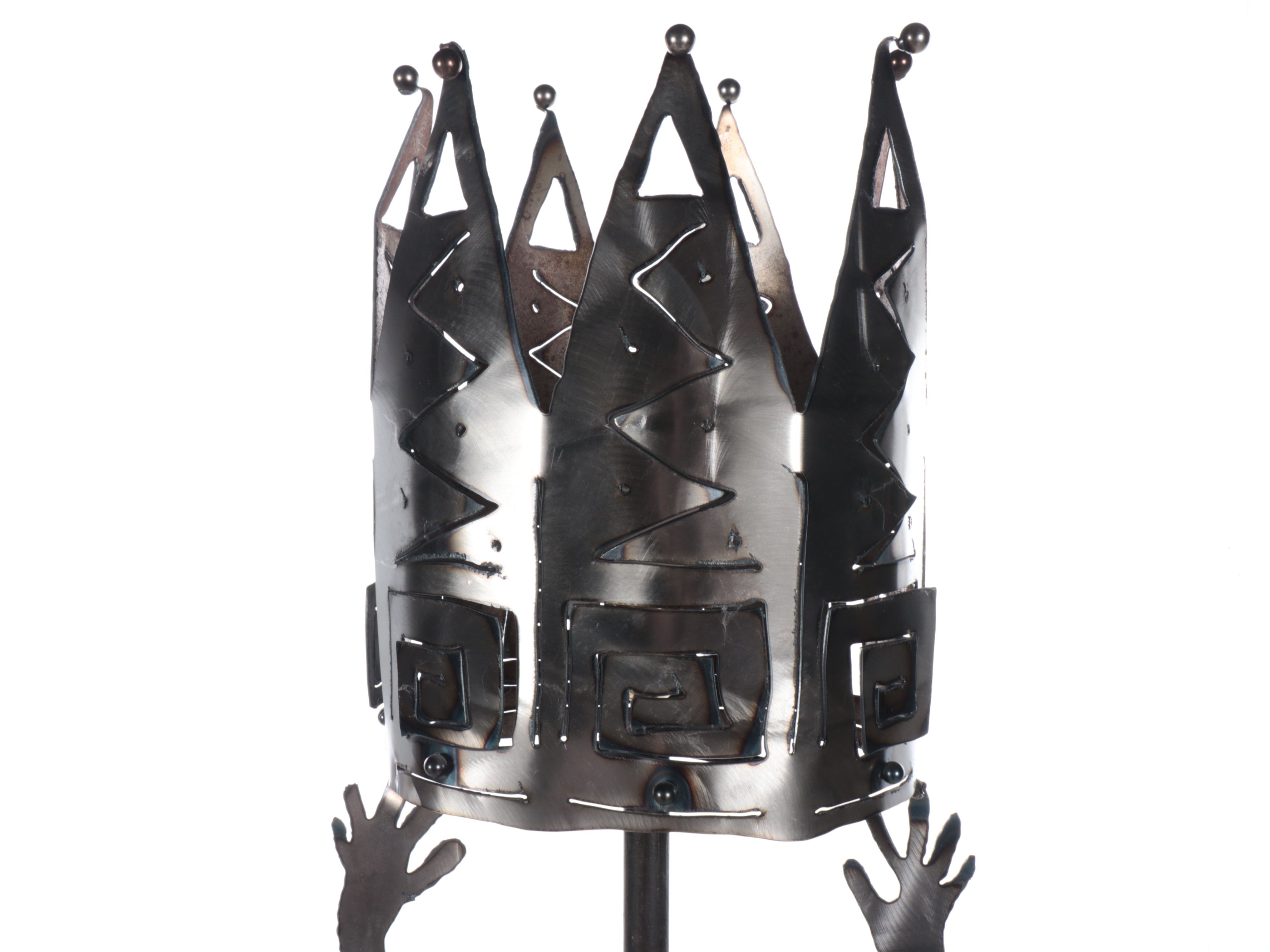 Folk Art Laser Cut Sculptural Floor Lamp