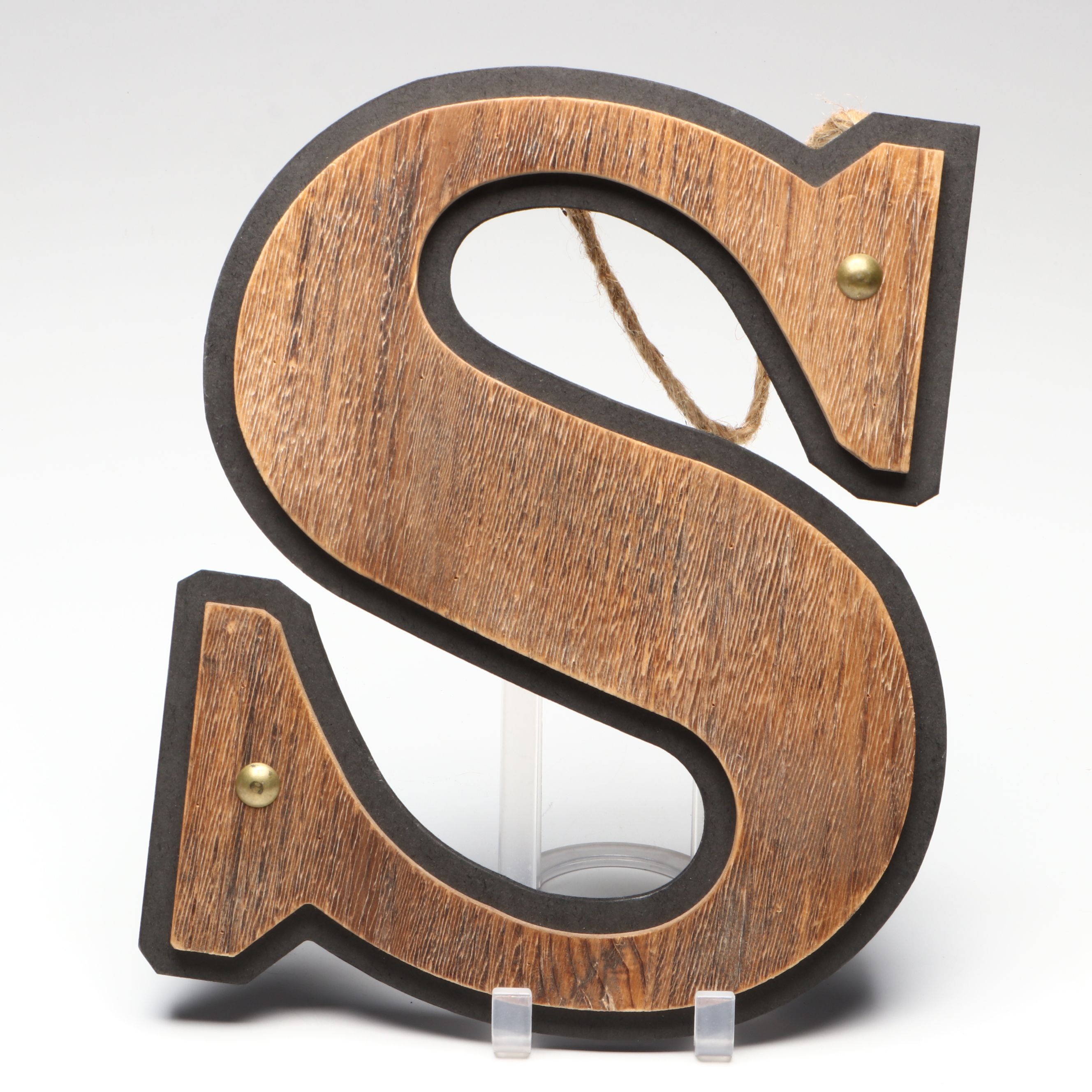 Photo of Horses in Rustic Wood Frame with Other Farmhouse Style Wall Décor