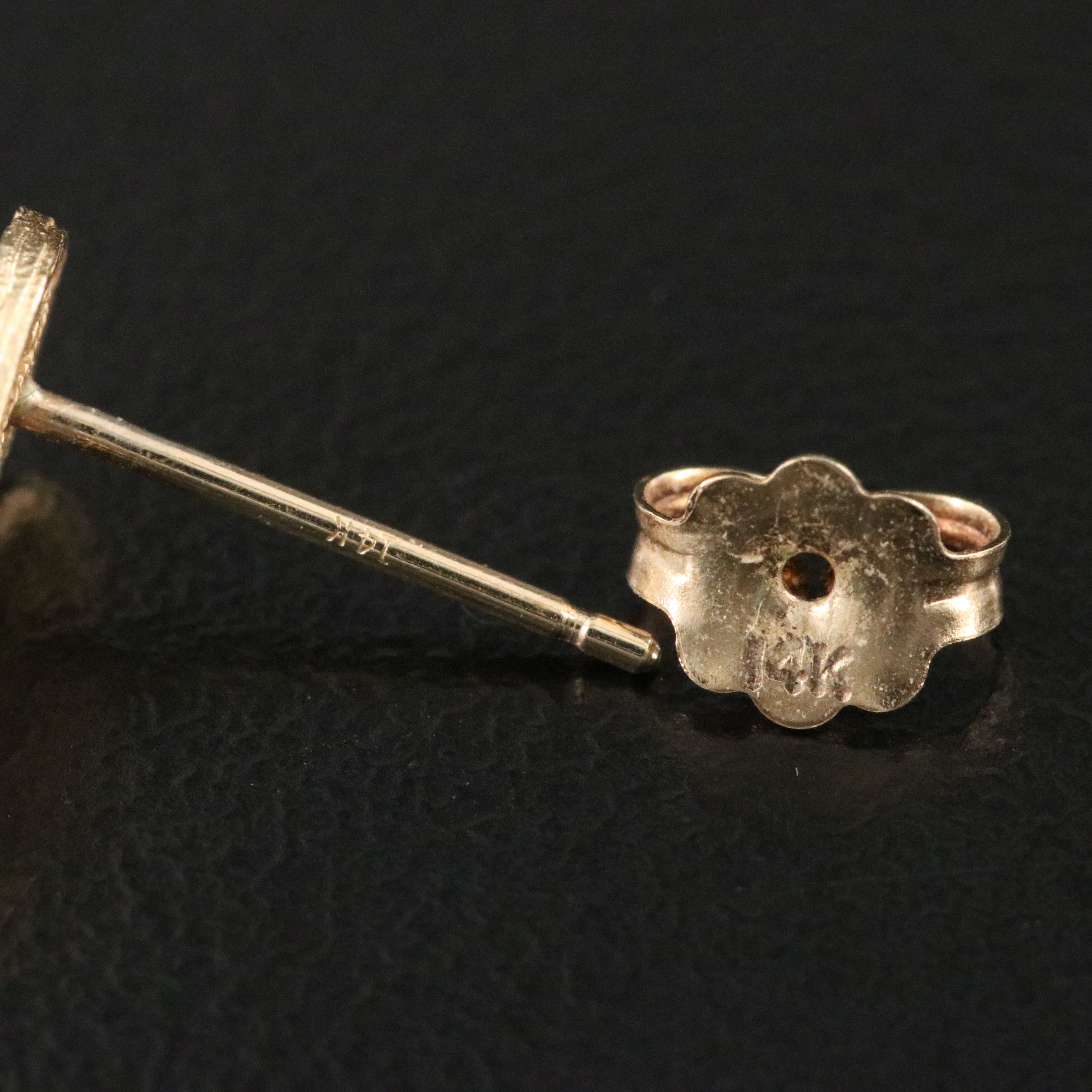 14K Spiraled Filigree Earrings