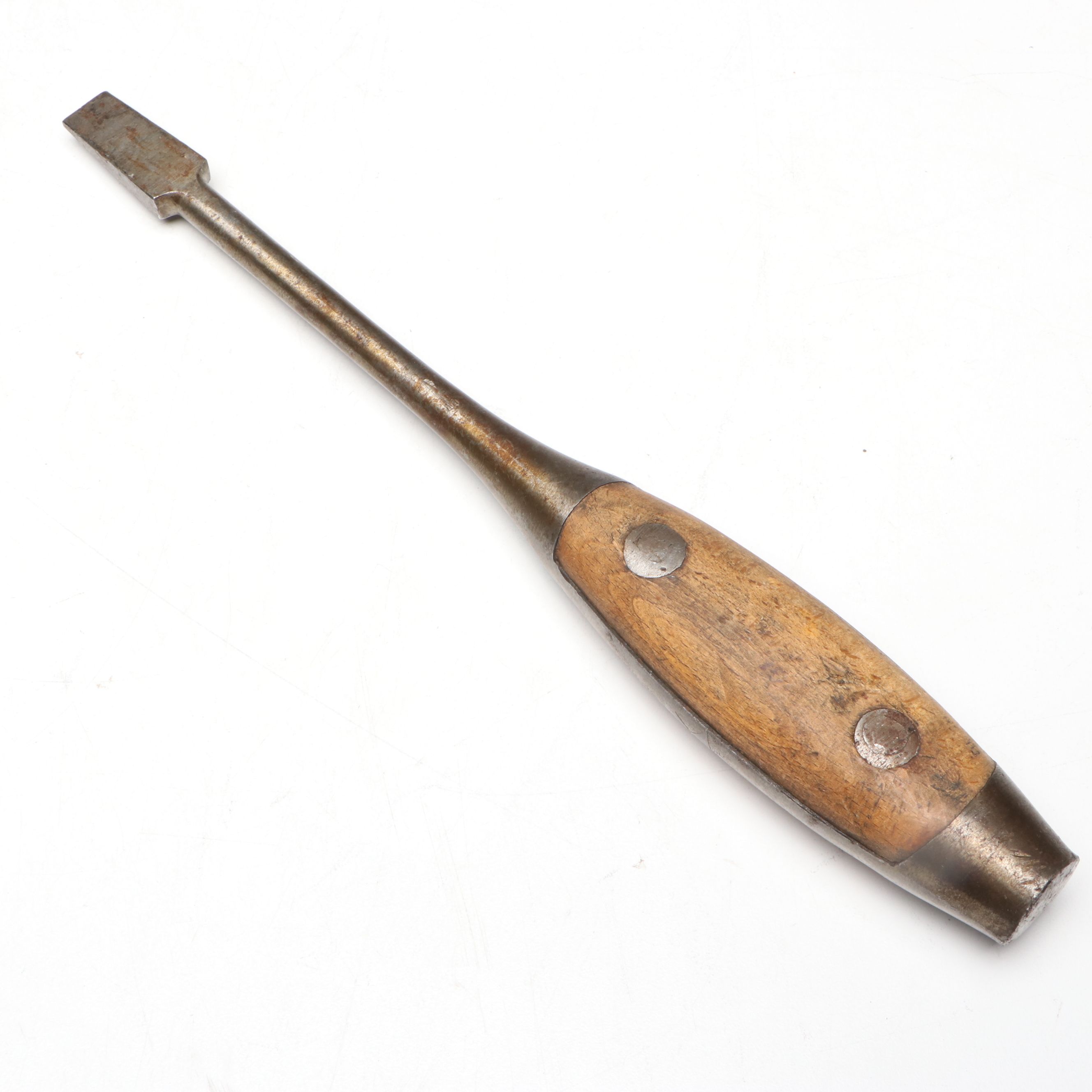 Disston D-23 Wheat Handle Hand Saw with Hi-Test Flathead Screwdriver