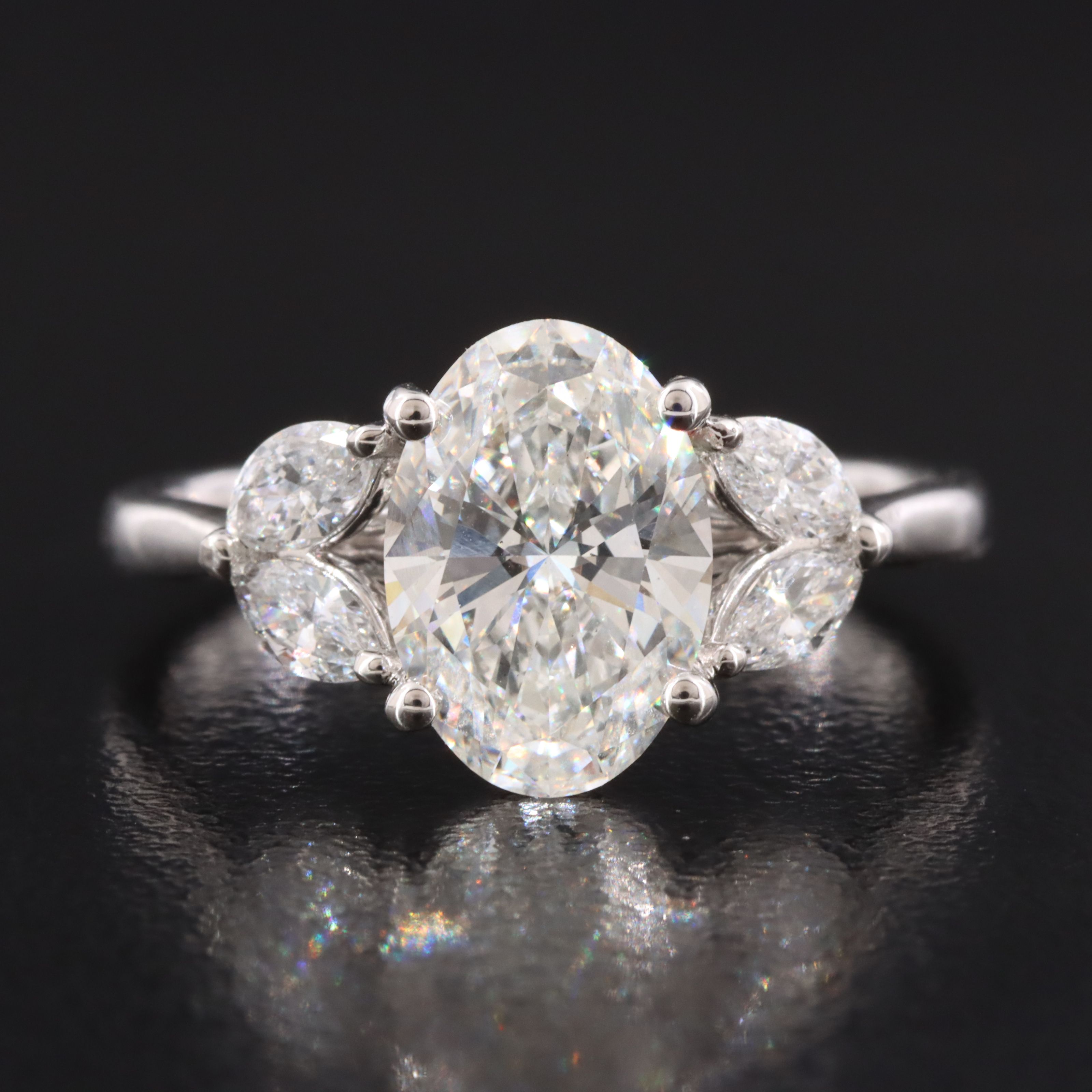 14K 2.65 CTW Lab Grown Diamond Ring