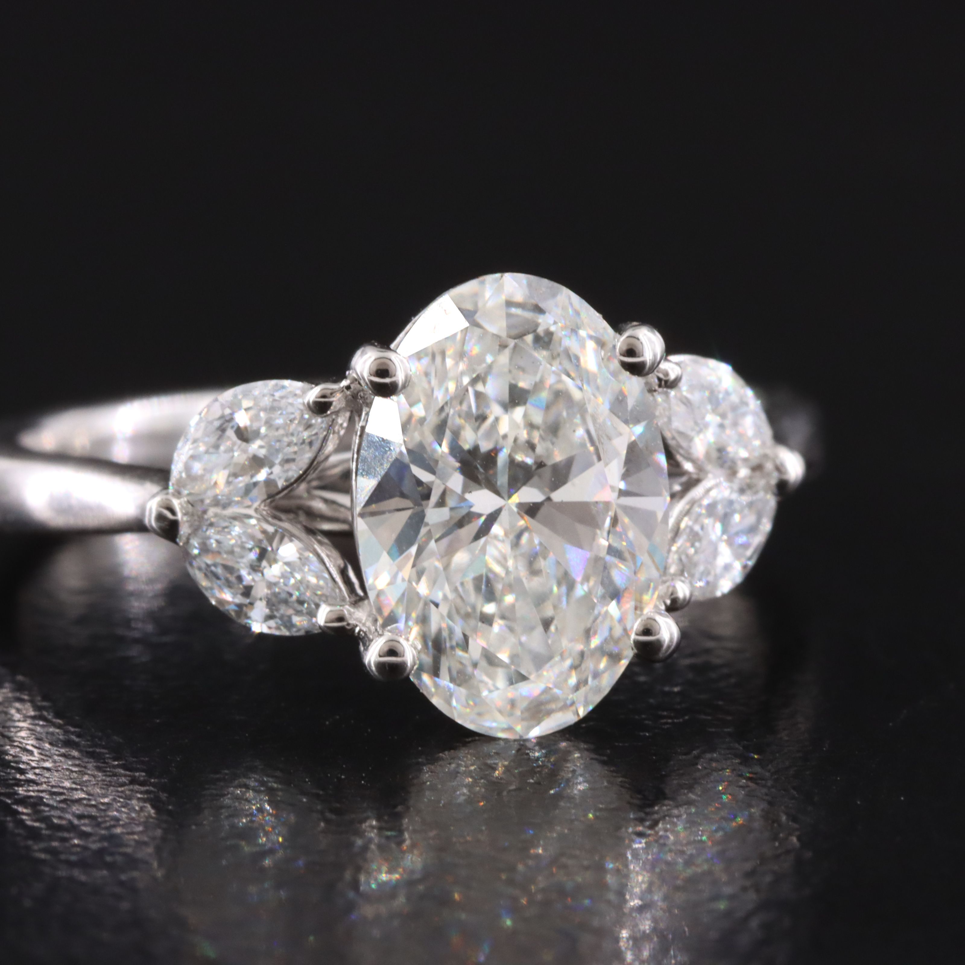 14K 2.65 CTW Lab Grown Diamond Ring
