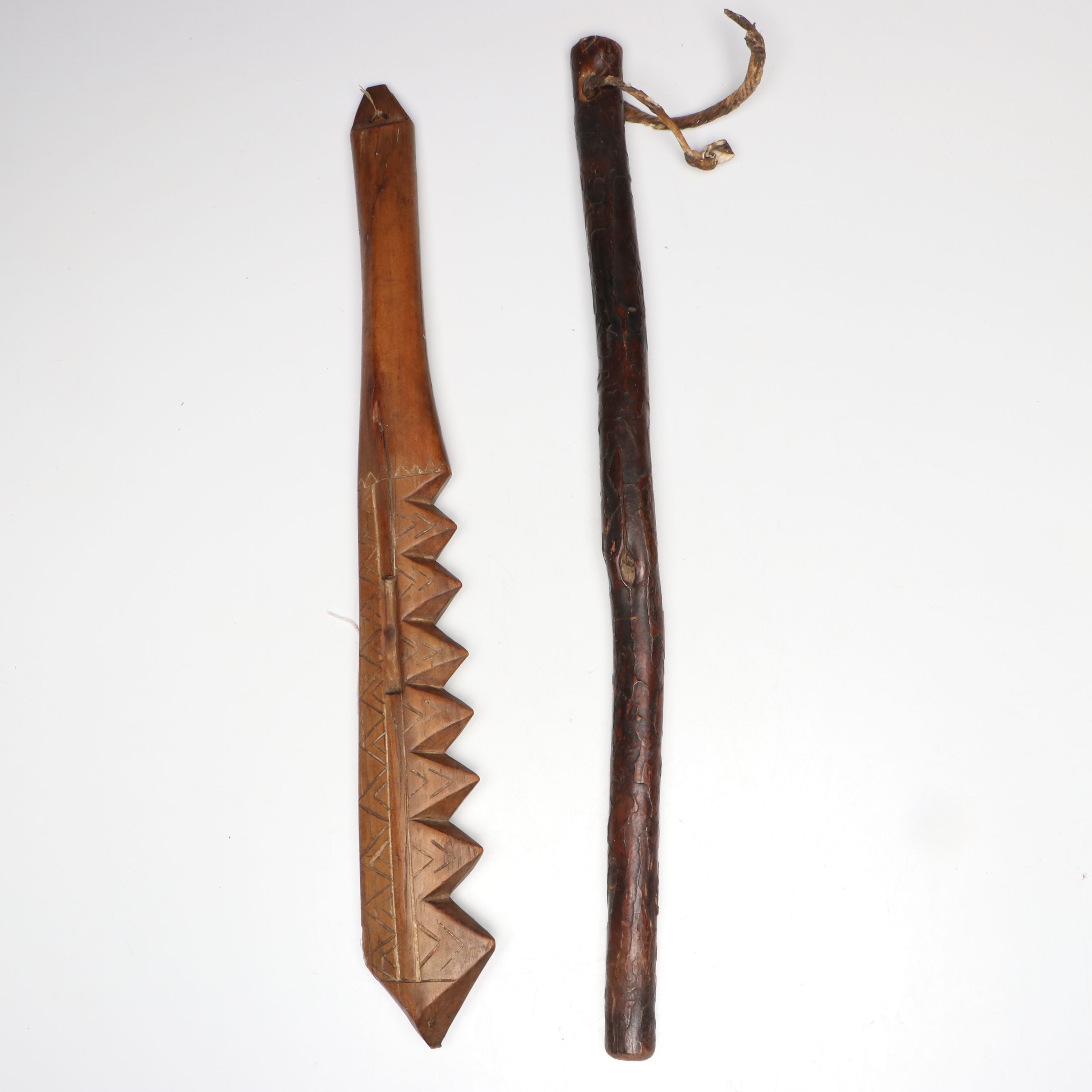 Samoan Souvenir War Club and African Club