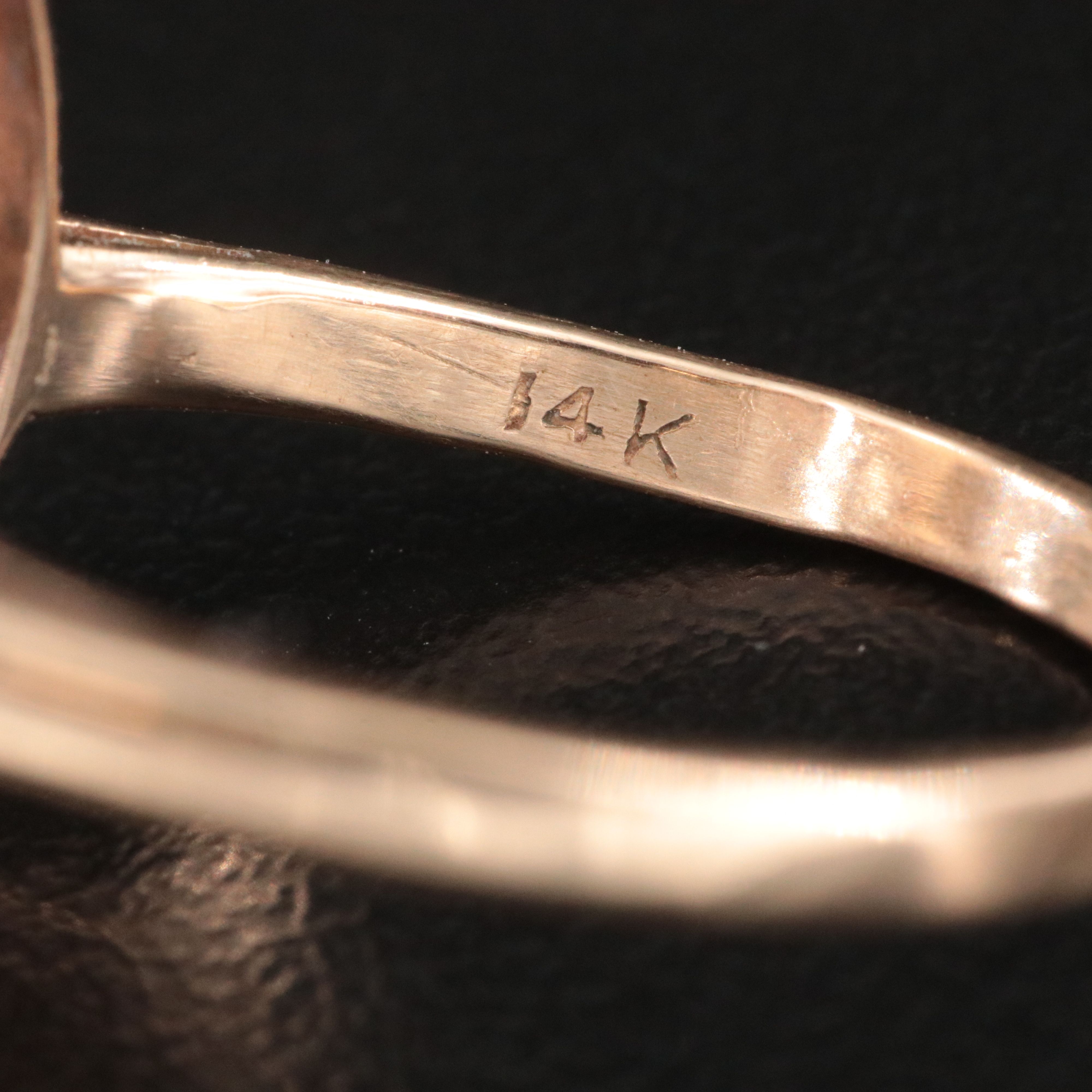 14K Opal and Diamond Spoke Ring