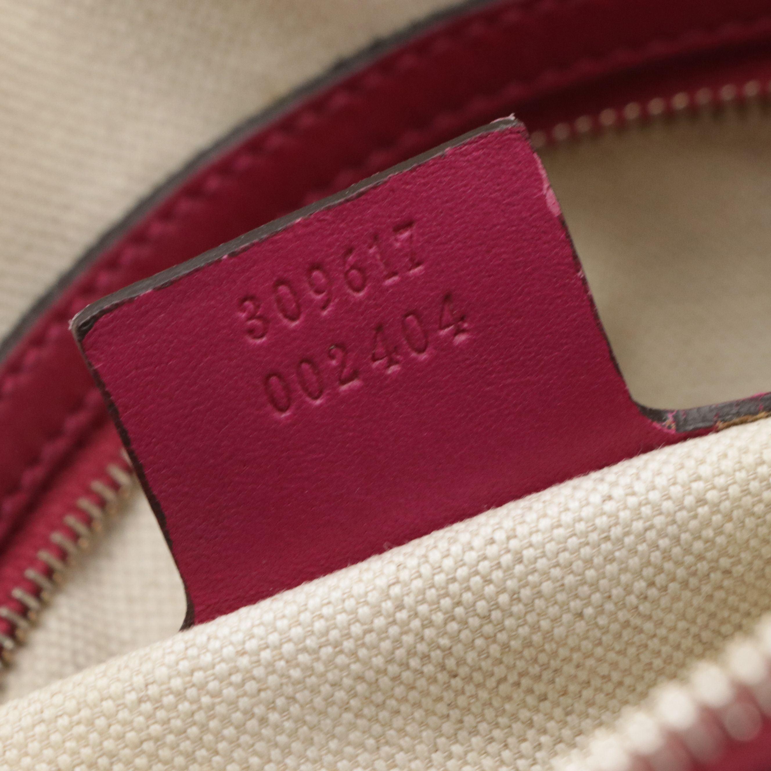 Gucci Nice Two-Way Satchel in Magenta Microguccissima and Smooth Patent Leather