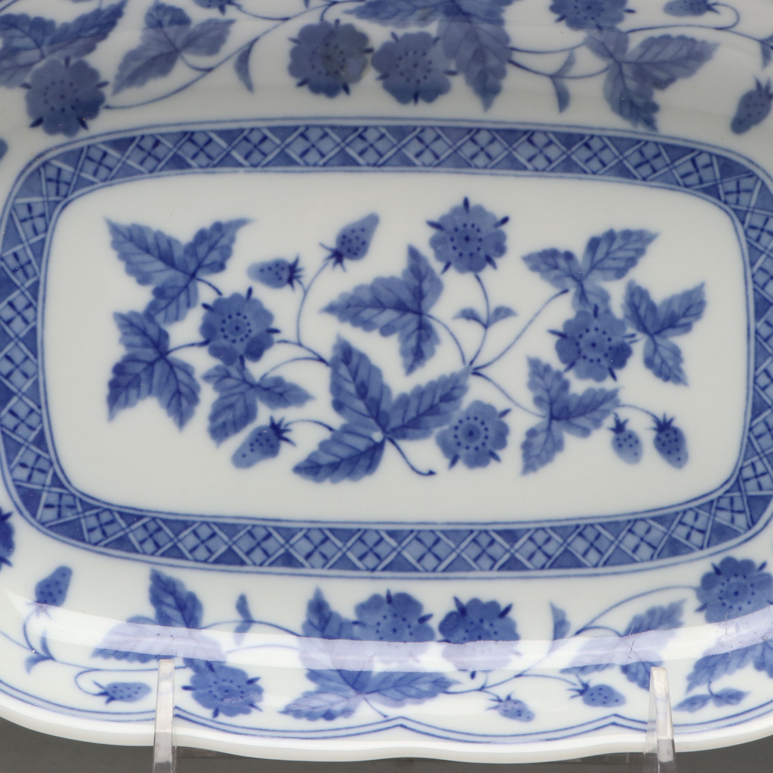 Persian Polychrome Fritware Bowl with Asian Porcelain and Limoges Egg Box