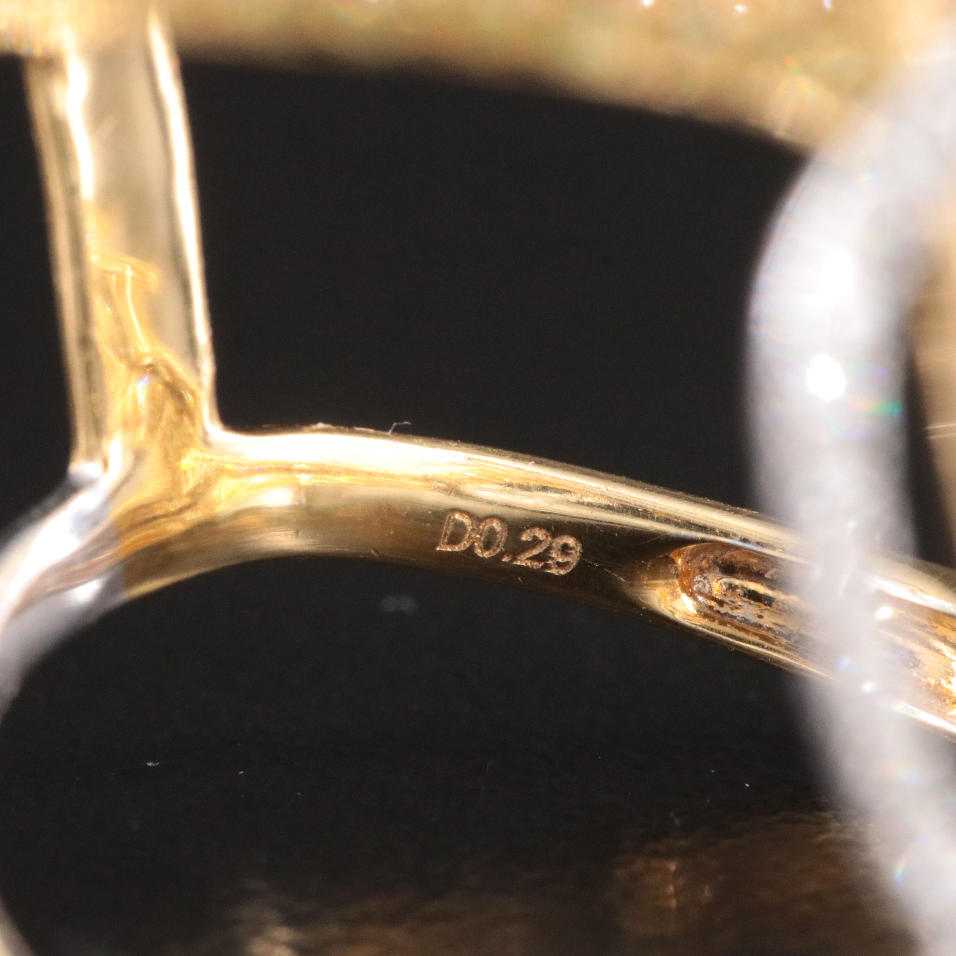 18K Yellow Sapphire and Diamond Buckle Ring