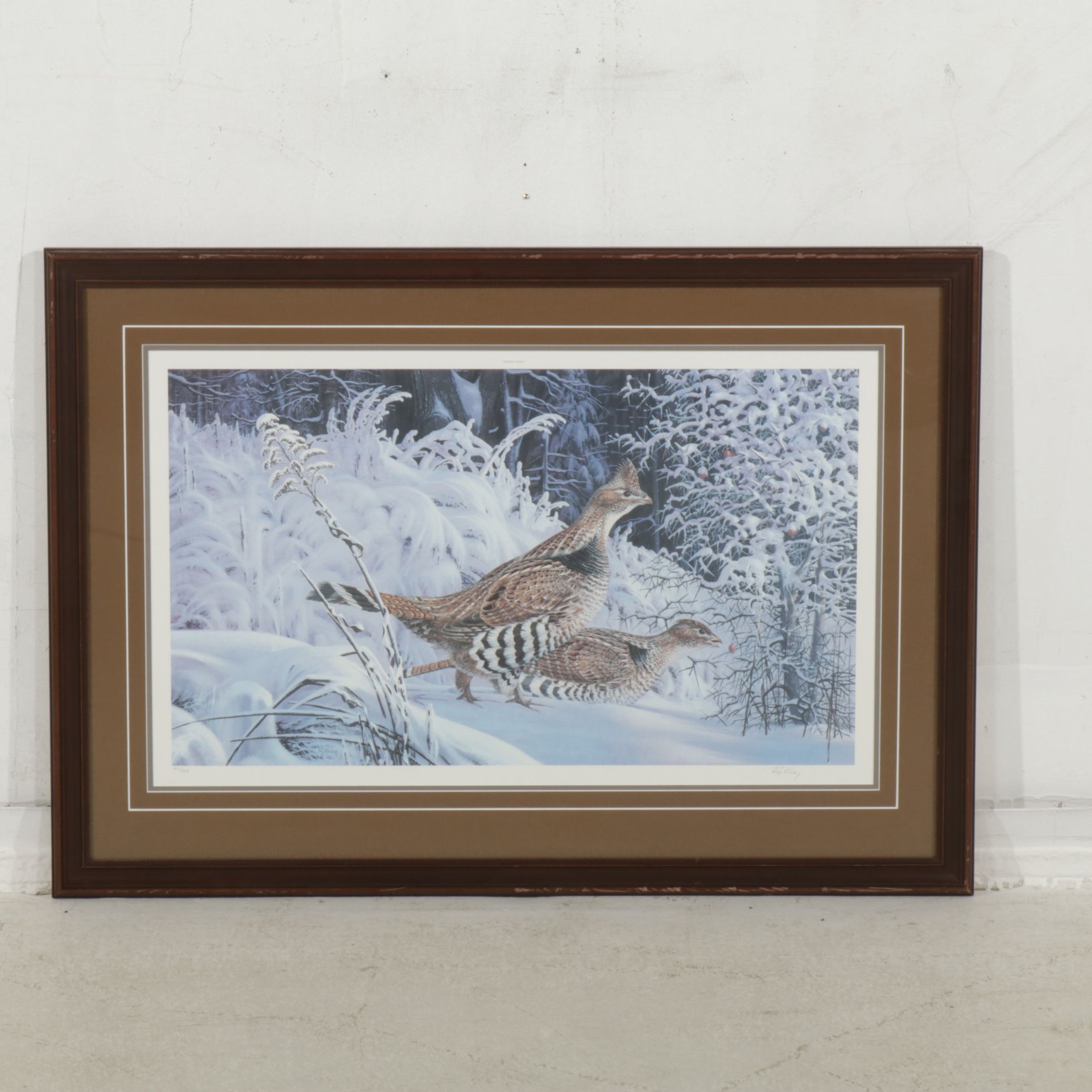 Robert Clement Kray Ornithological Offset Lithograph "Hawthorn Grouse"