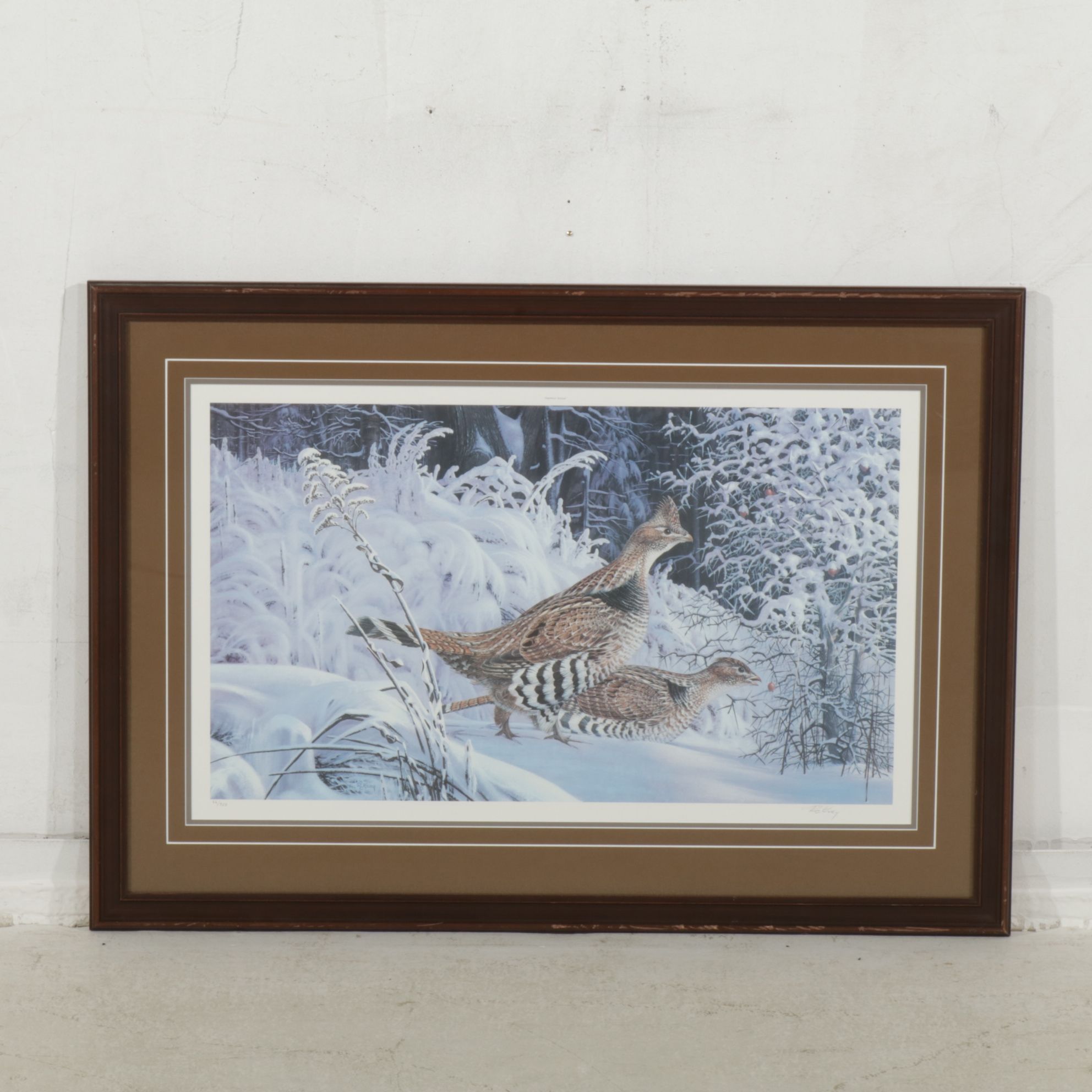Robert Clement Kray Ornithological Offset Lithograph "Hawthorn Grouse"