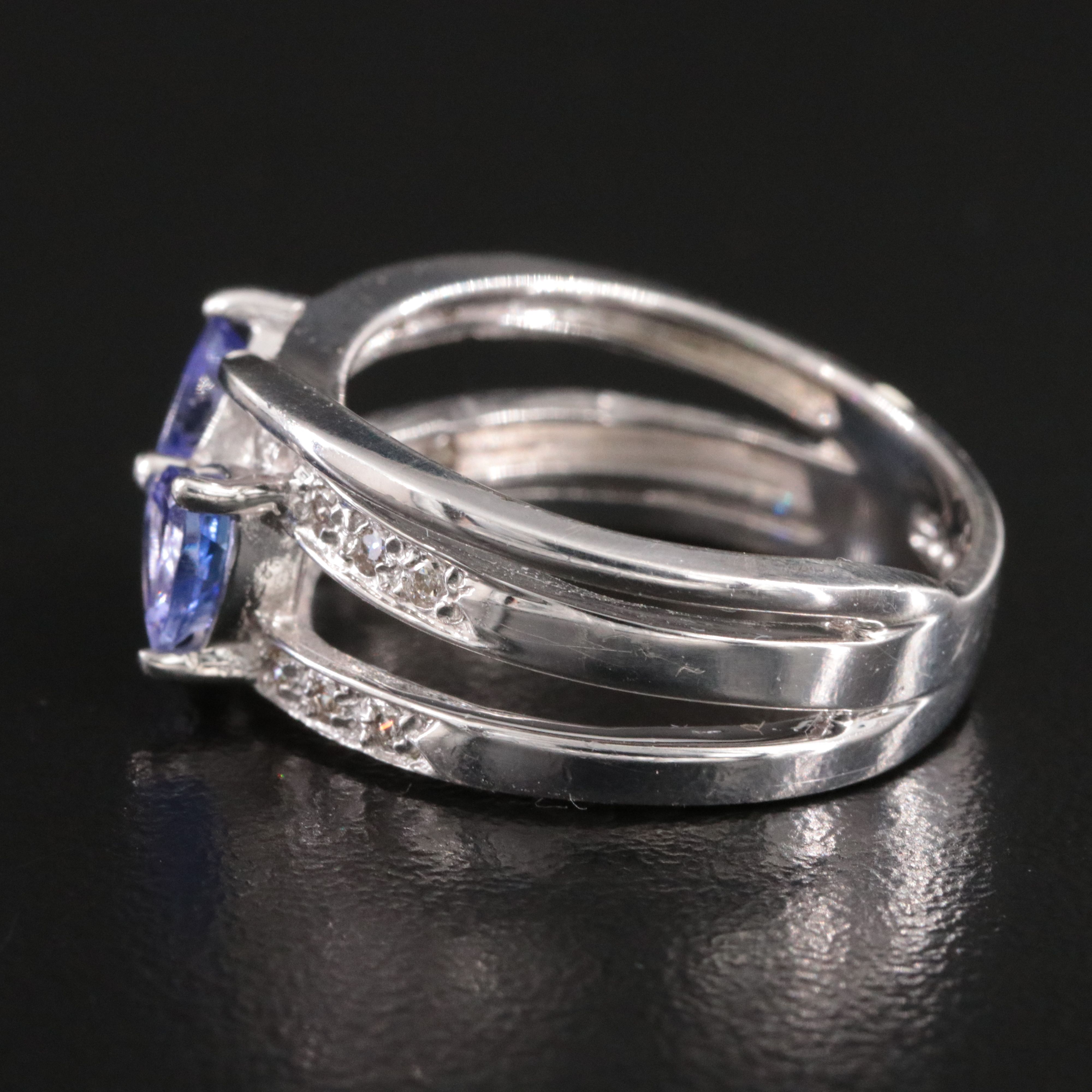 14K Tanzanite and Diamond Ring