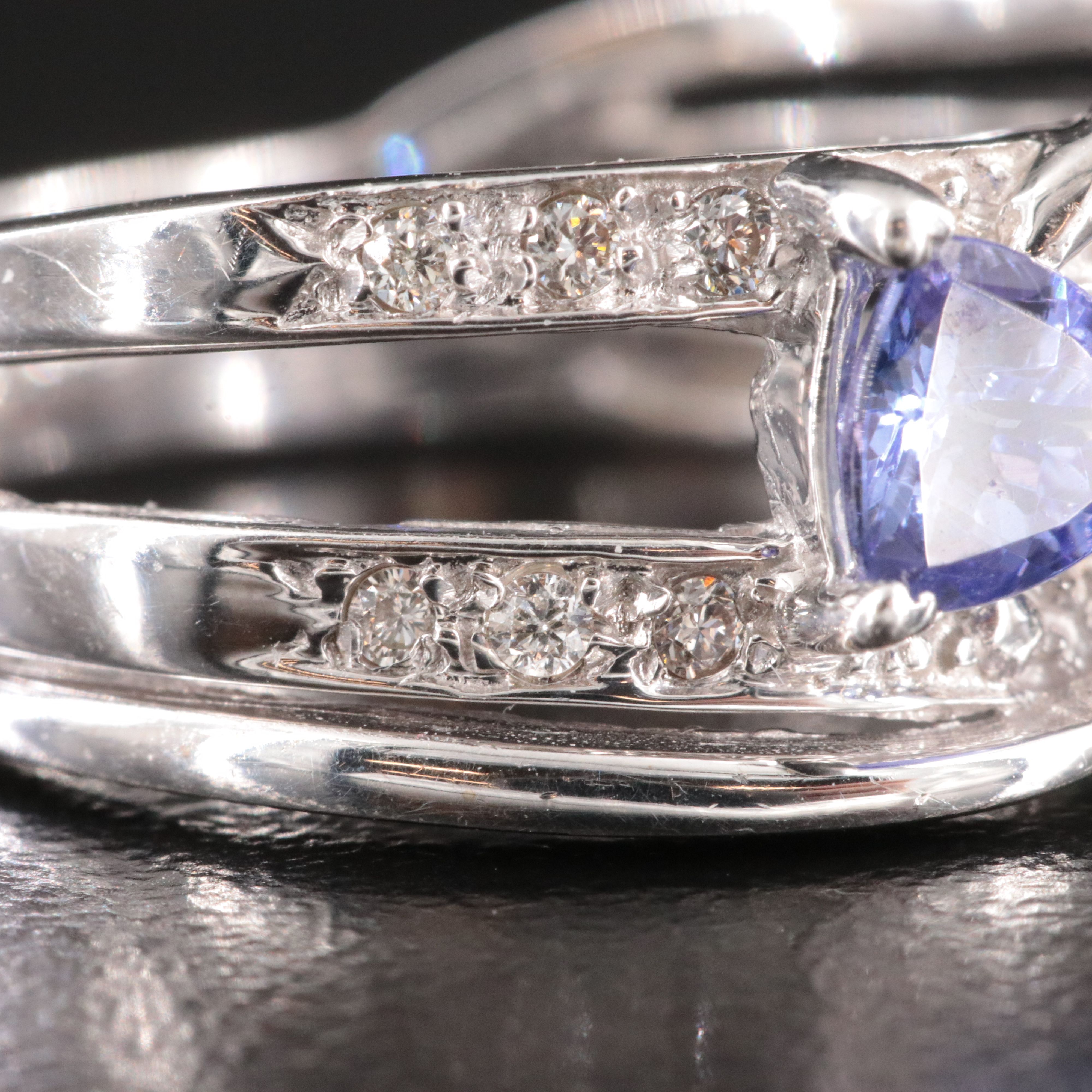 14K Tanzanite and Diamond Ring