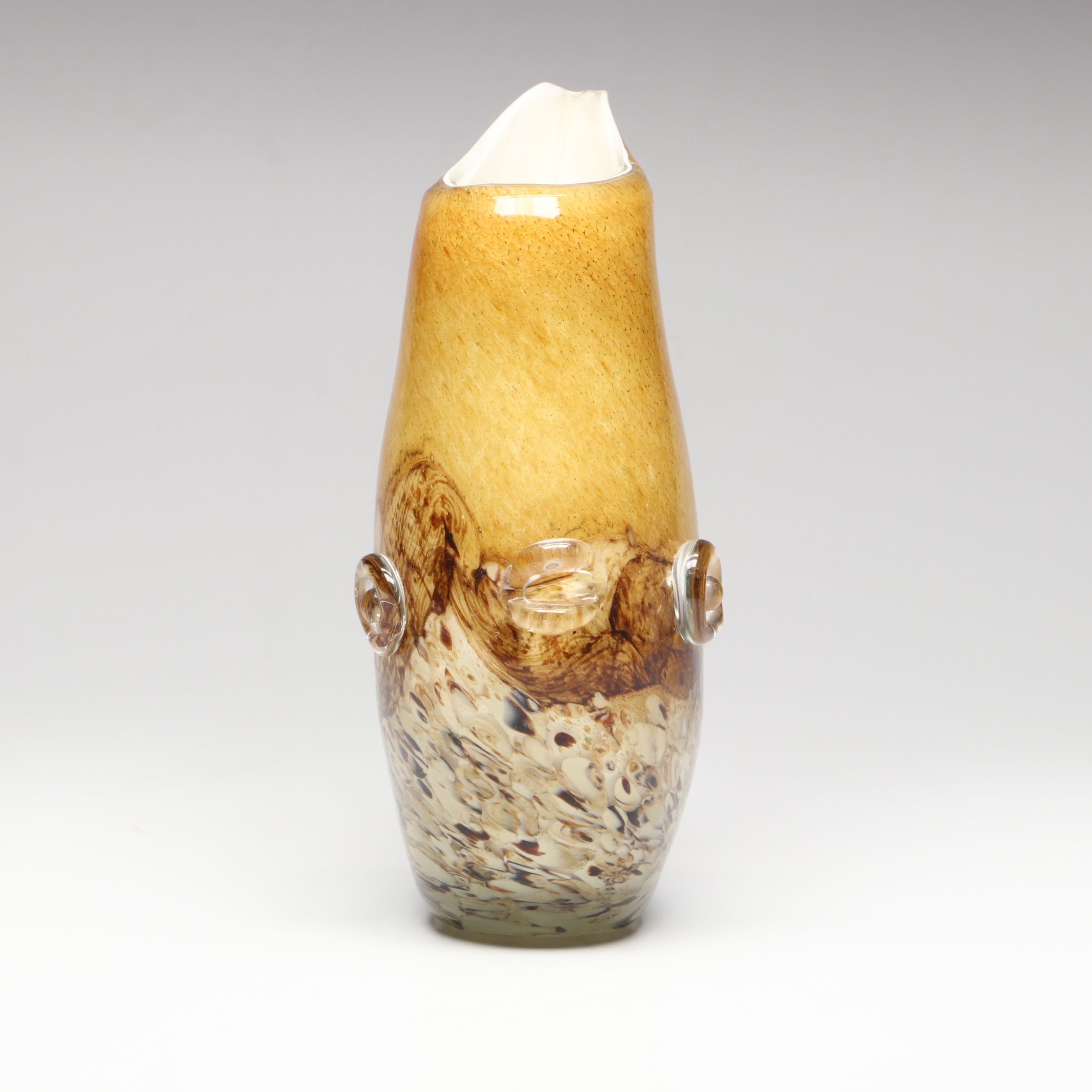 Contemporary Handblown Fish Glass Vase