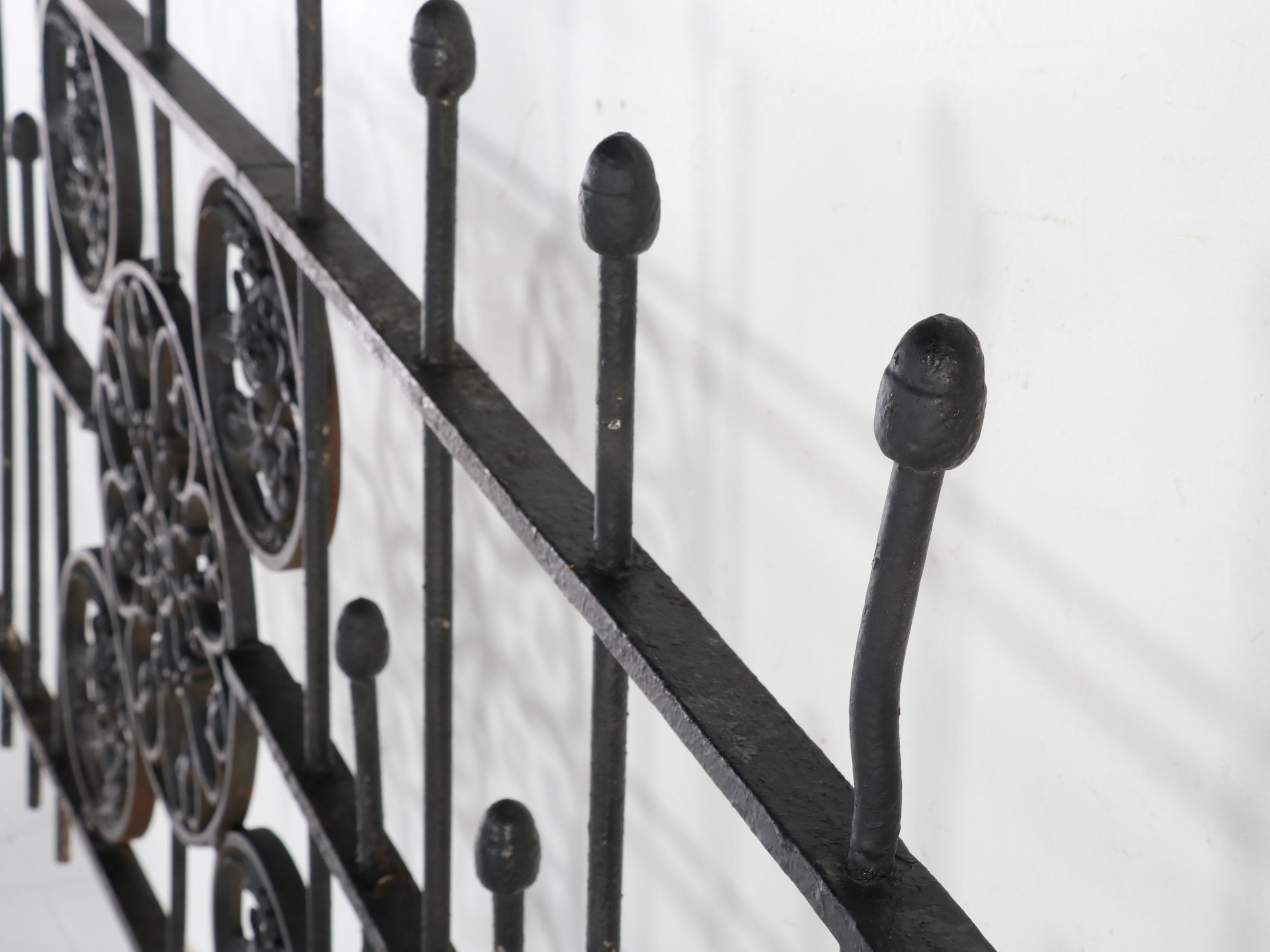 Victorian Style Cast and Wrought Iron Gate with Posts