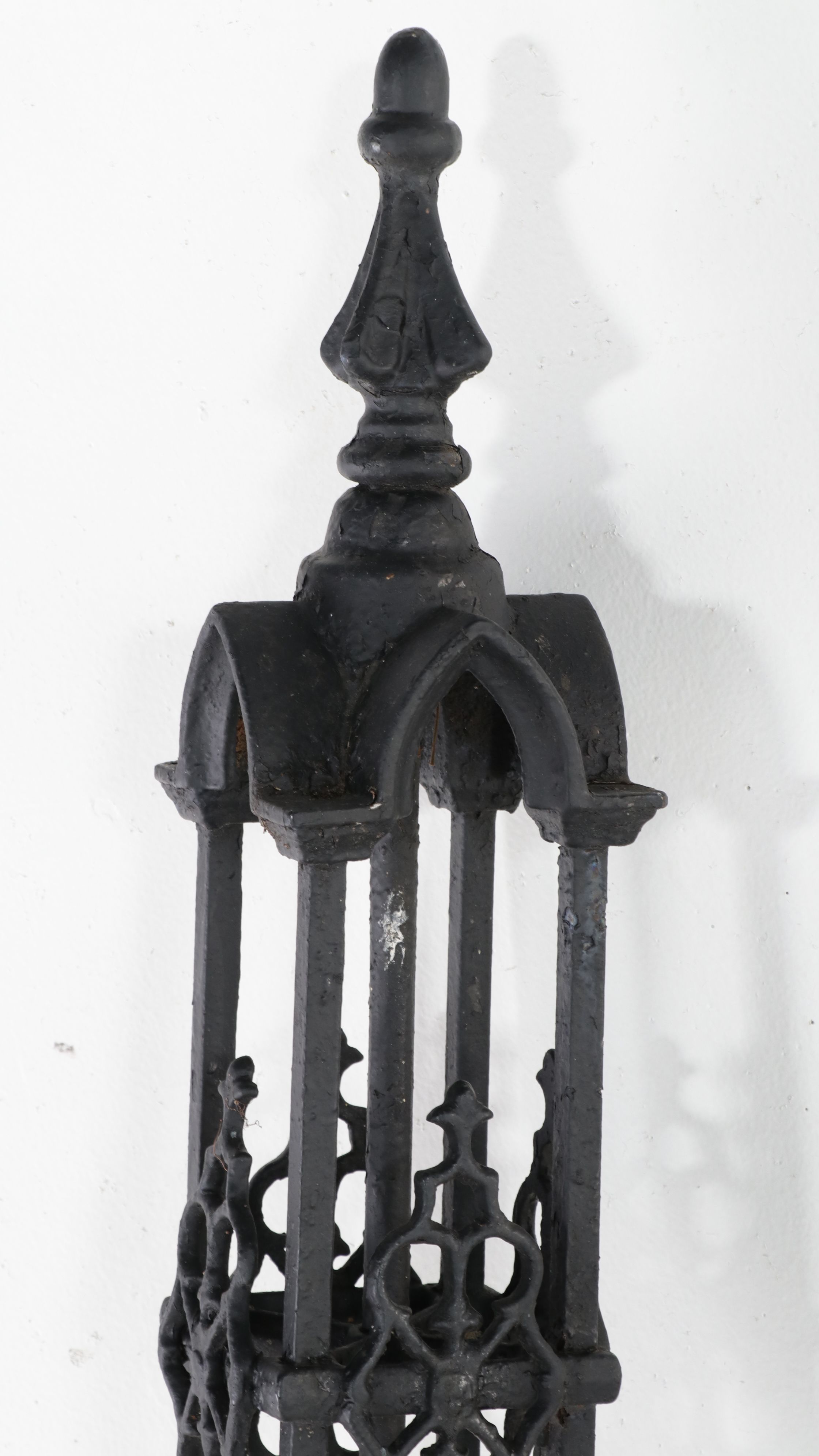 Victorian Style Cast and Wrought Iron Gate with Posts