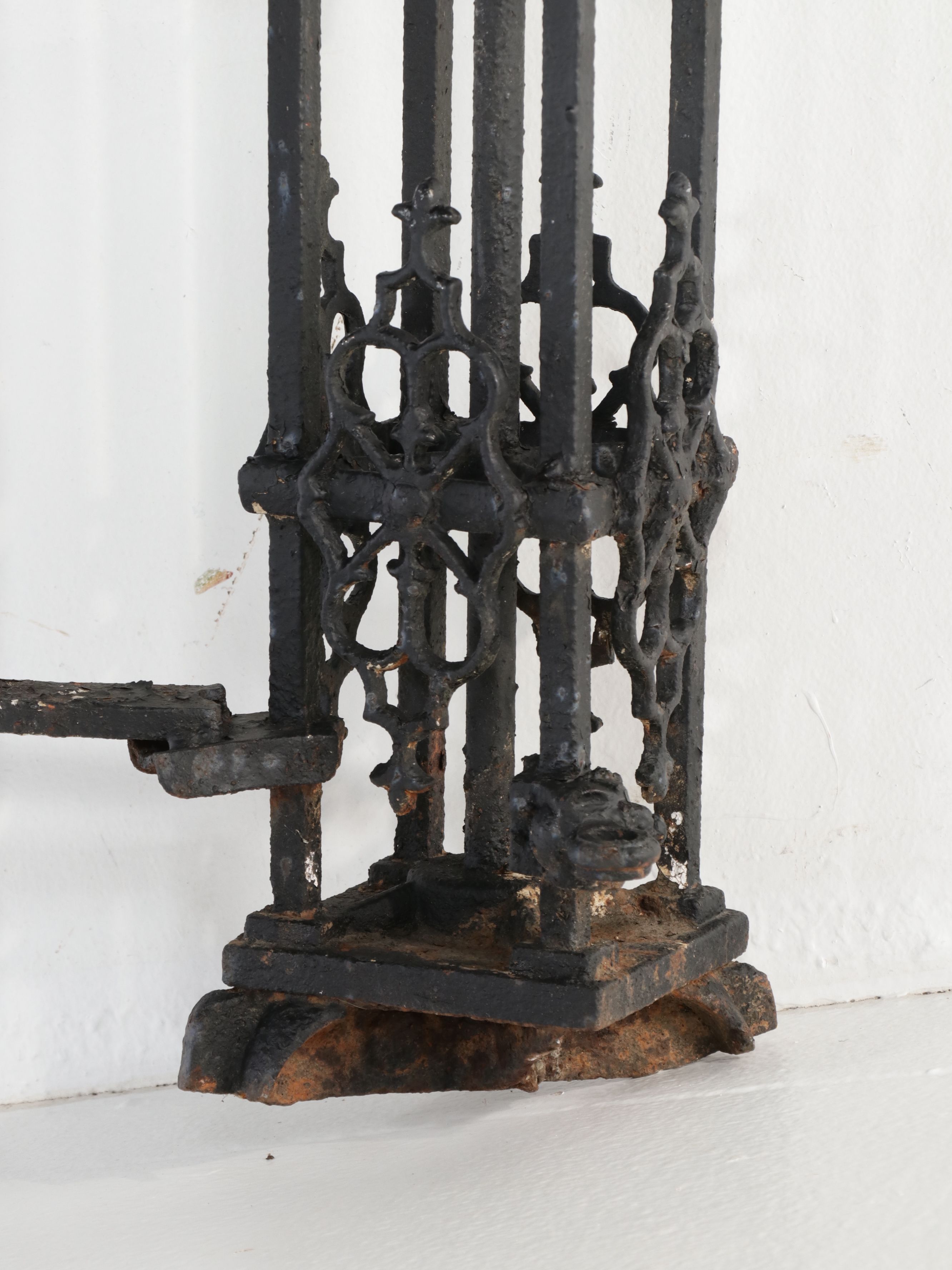 Victorian Style Cast and Wrought Iron Gate with Posts