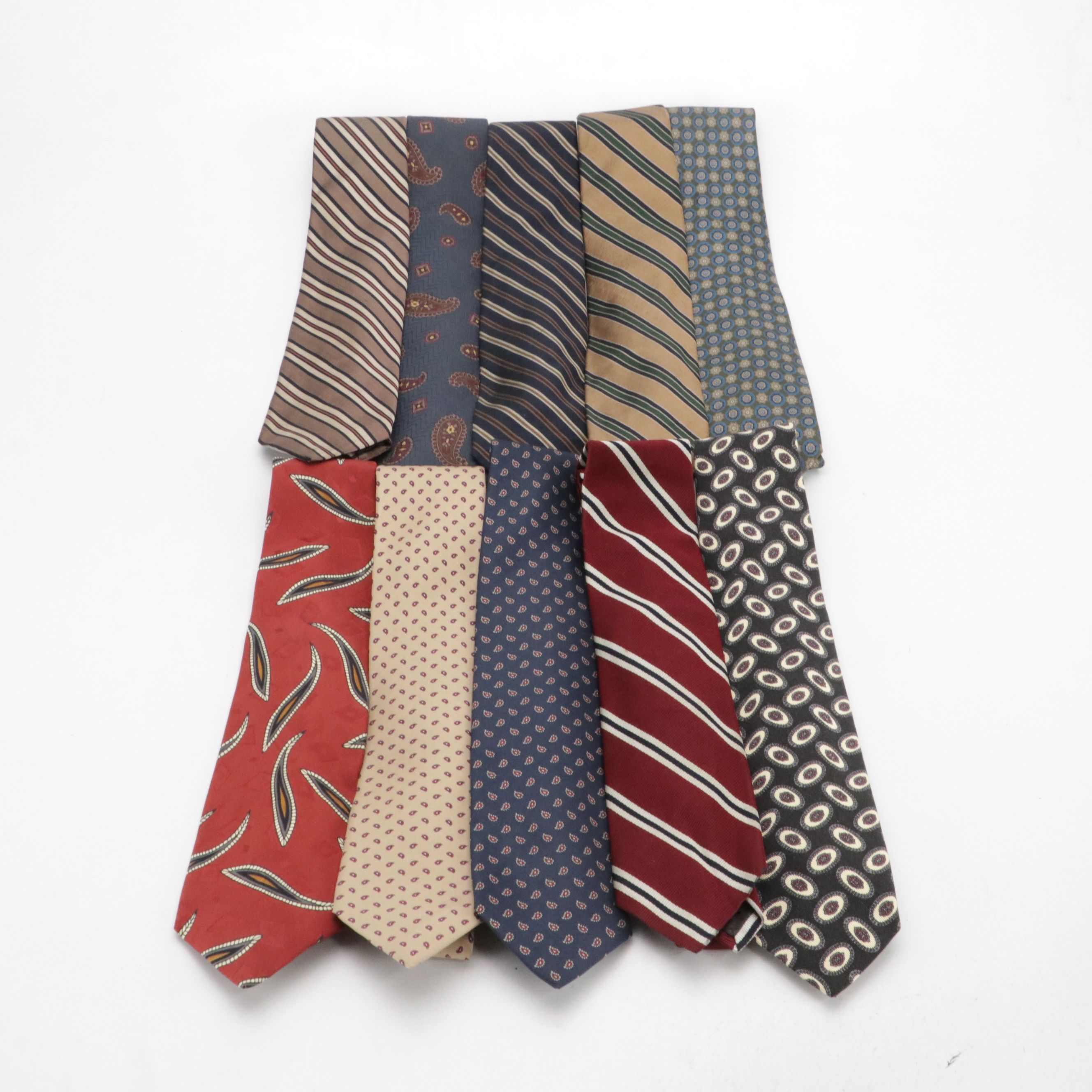 Robert Talbott Vintage Patterned Silk Neckties