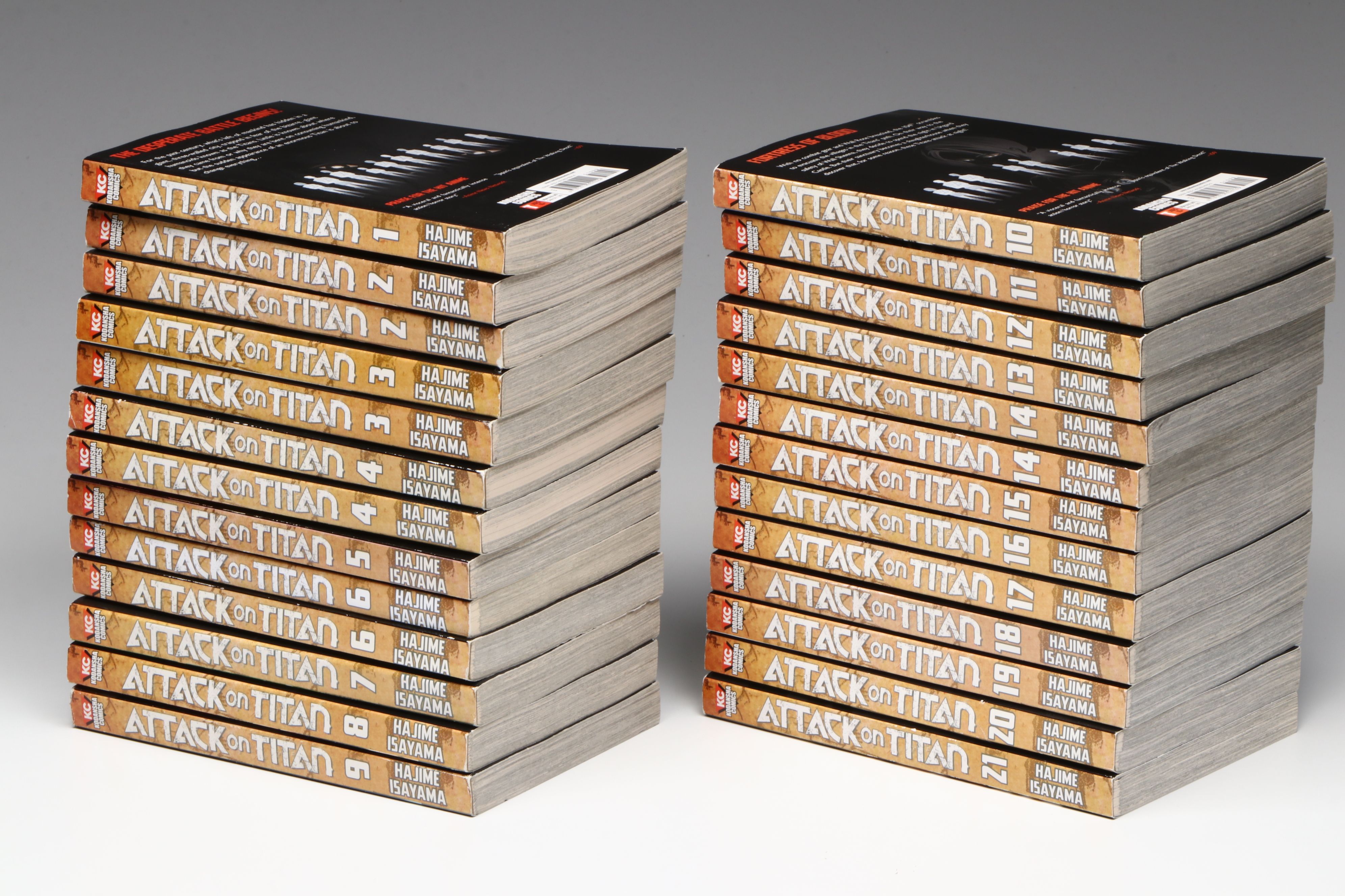 "Attack on Titan" Volumes 1-21 by Hajime Isayama