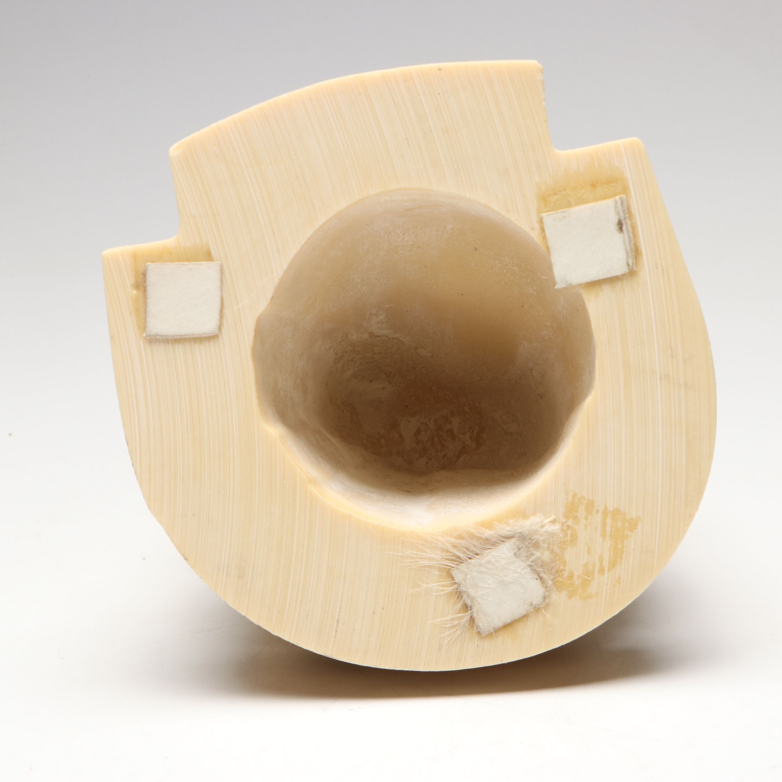 Chinese Carved Resin Seated Empress and Pair of Attendants on "Makara"