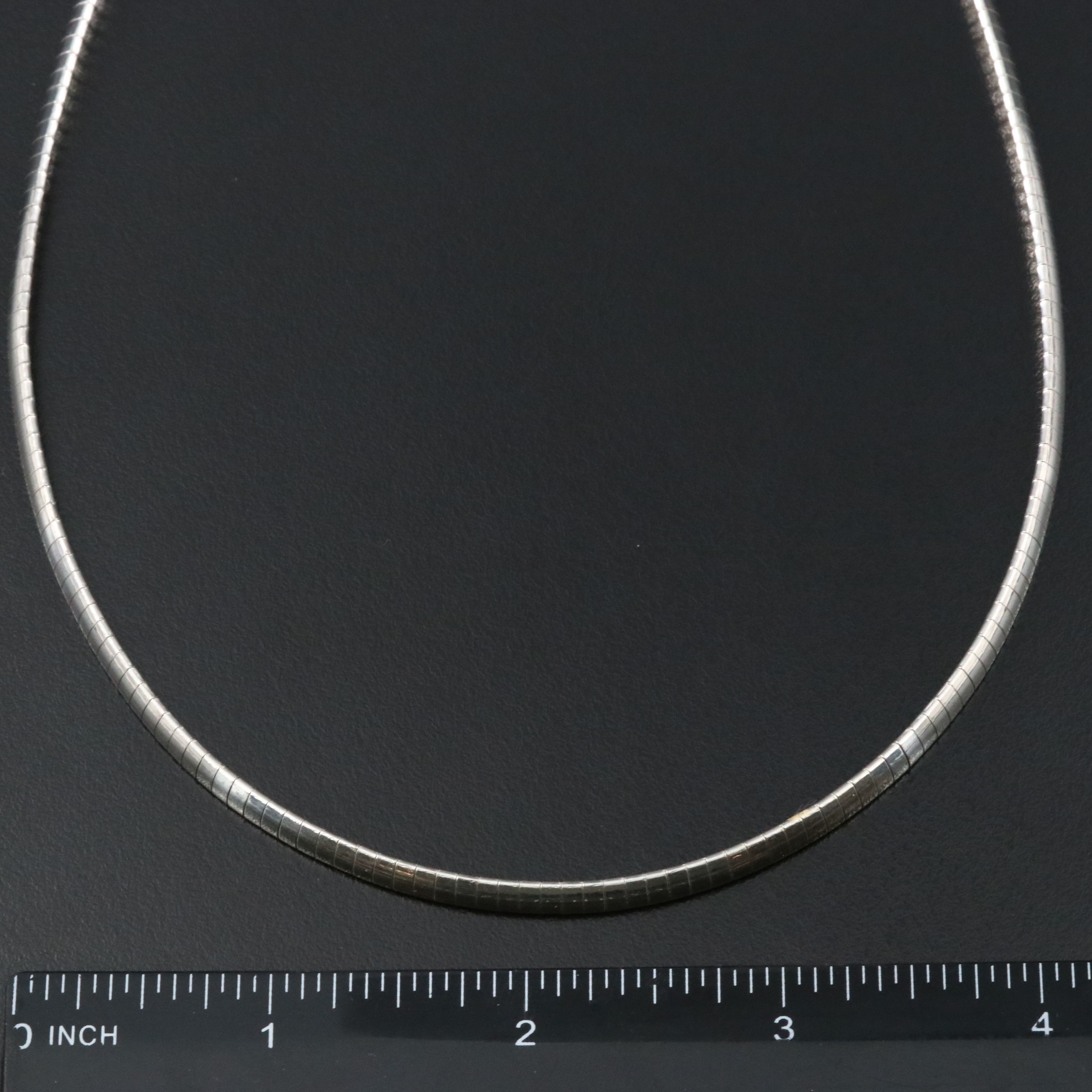 Sterling Omega Chain Necklace