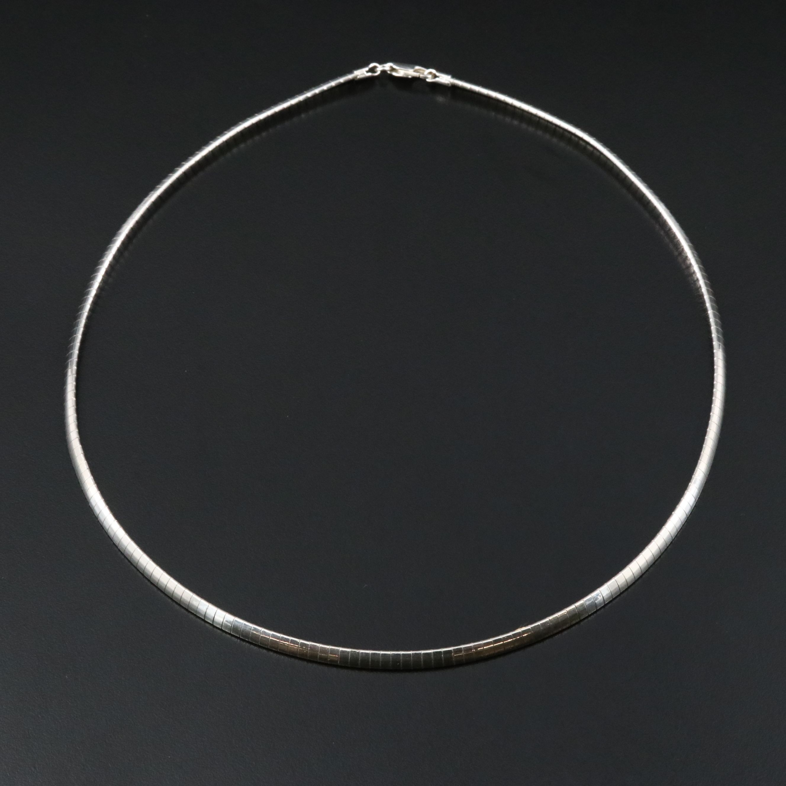 Sterling Omega Chain Necklace
