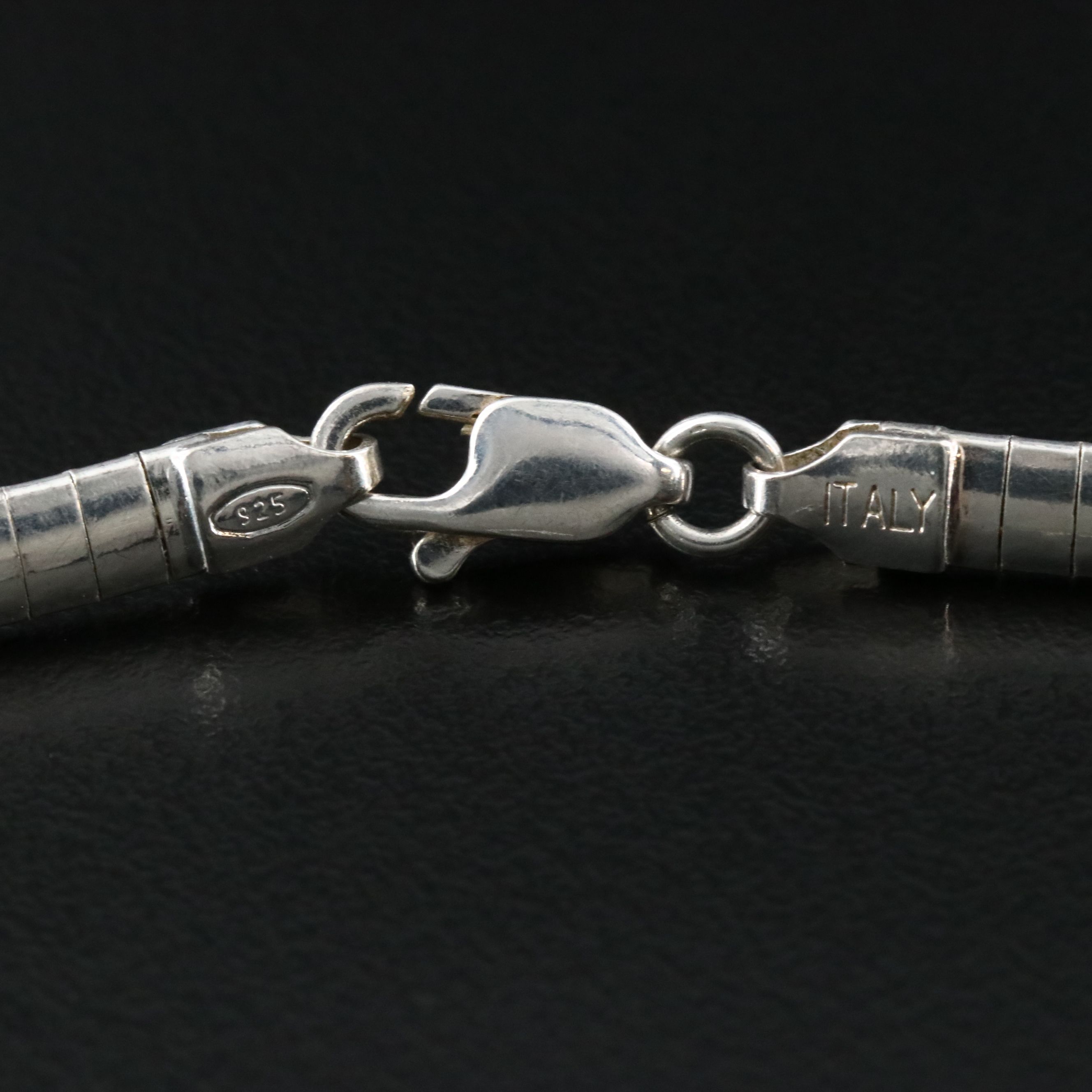 Sterling Omega Chain Necklace