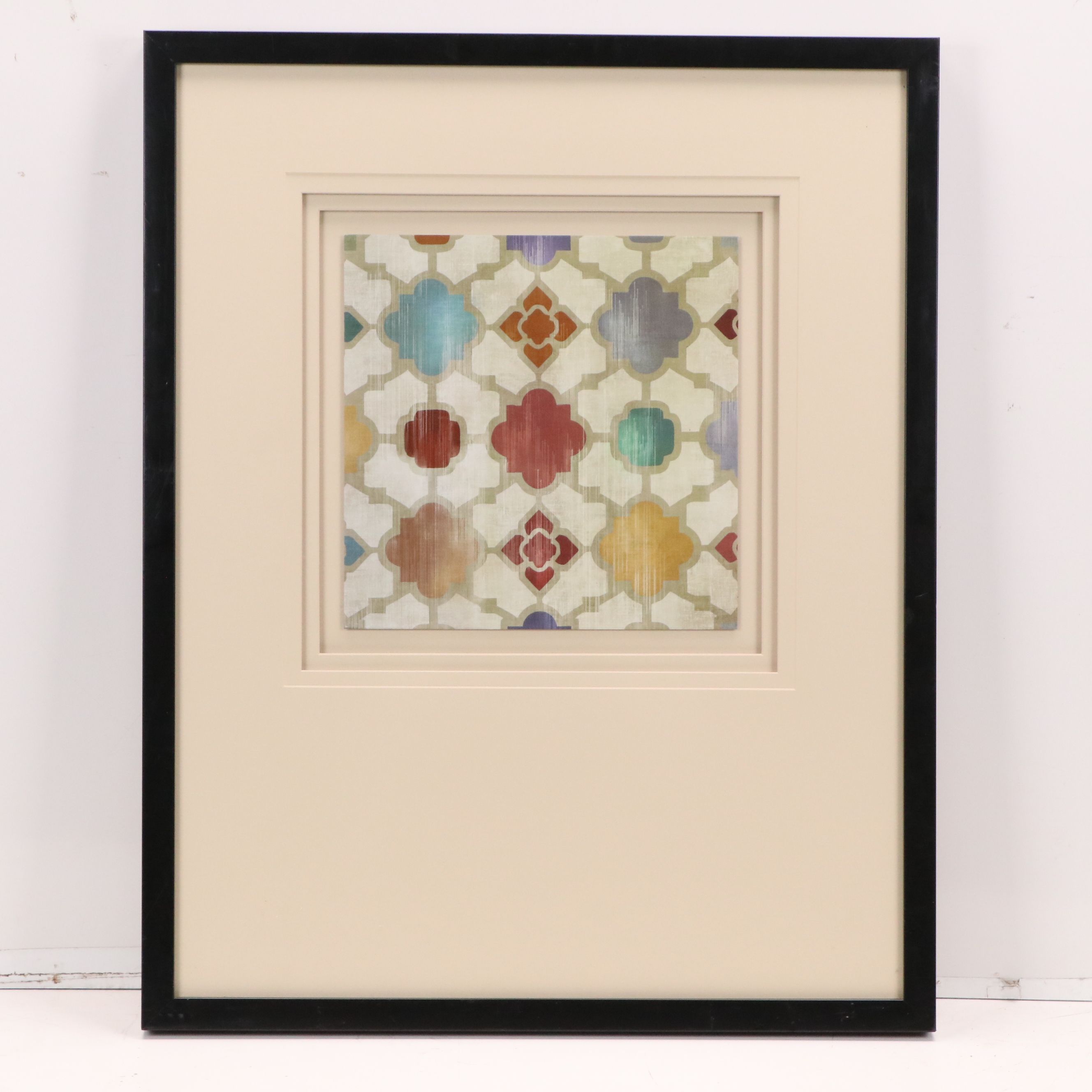 At Home Laser Cut Birds Silhouette Art, and Triple Matted Quatrefoil Print