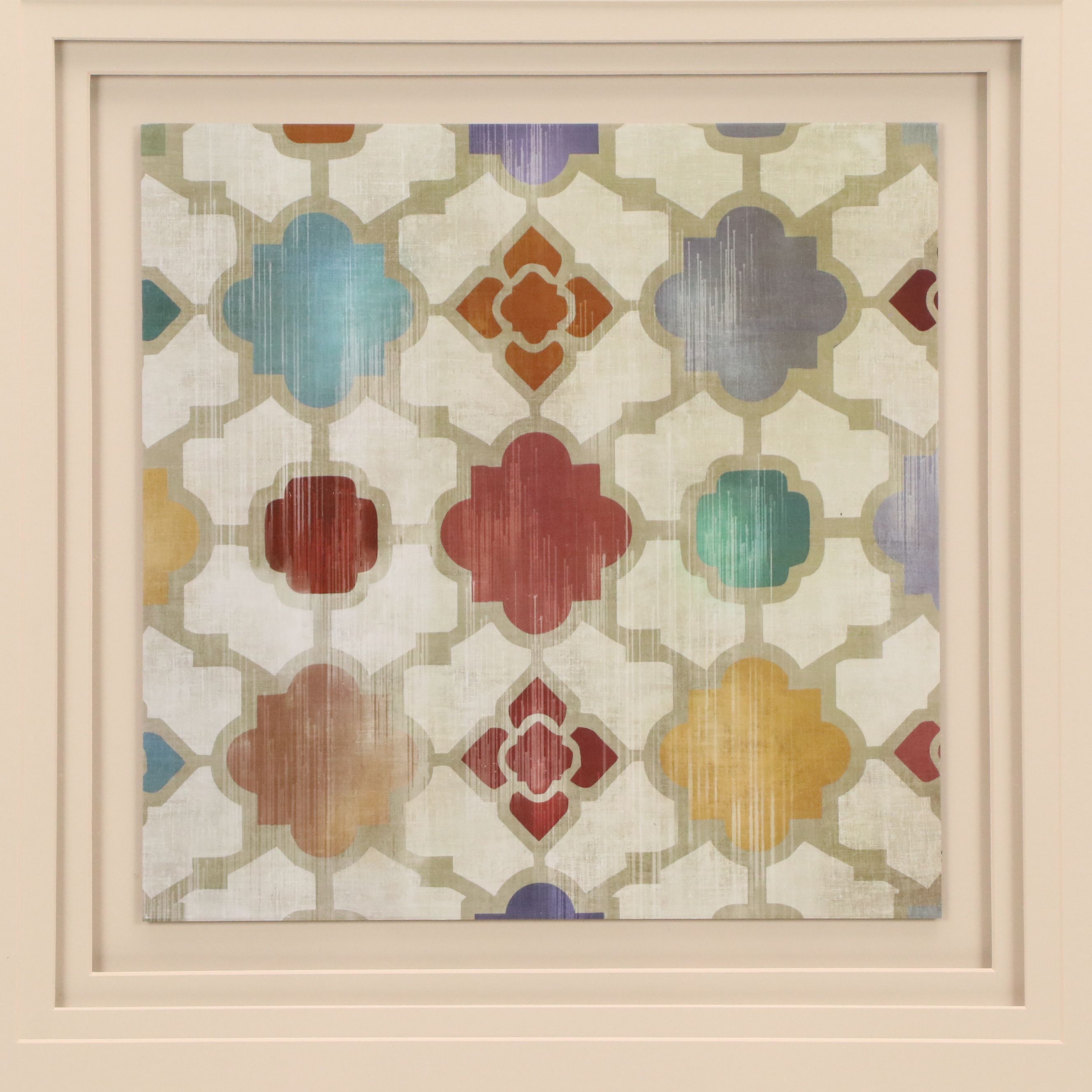 At Home Laser Cut Birds Silhouette Art, and Triple Matted Quatrefoil Print