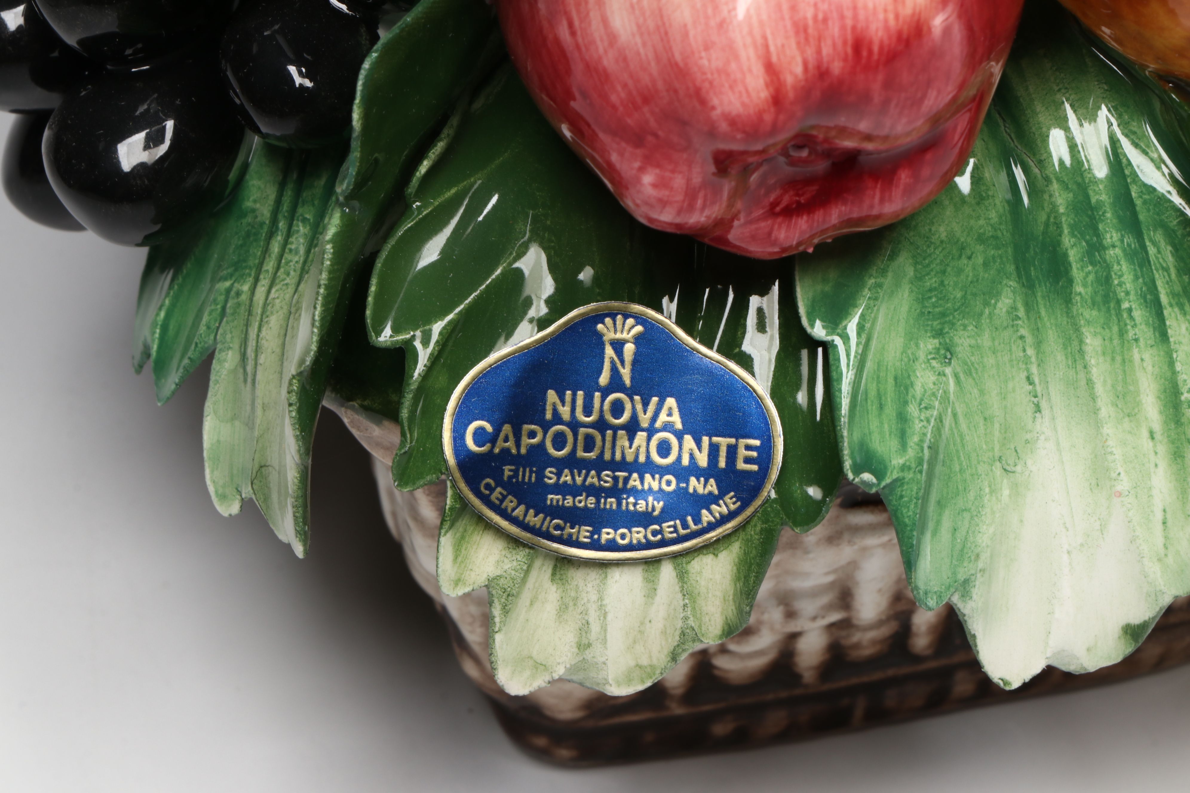 Capodimonte and Other Italian Ceramic Fruit Baskets