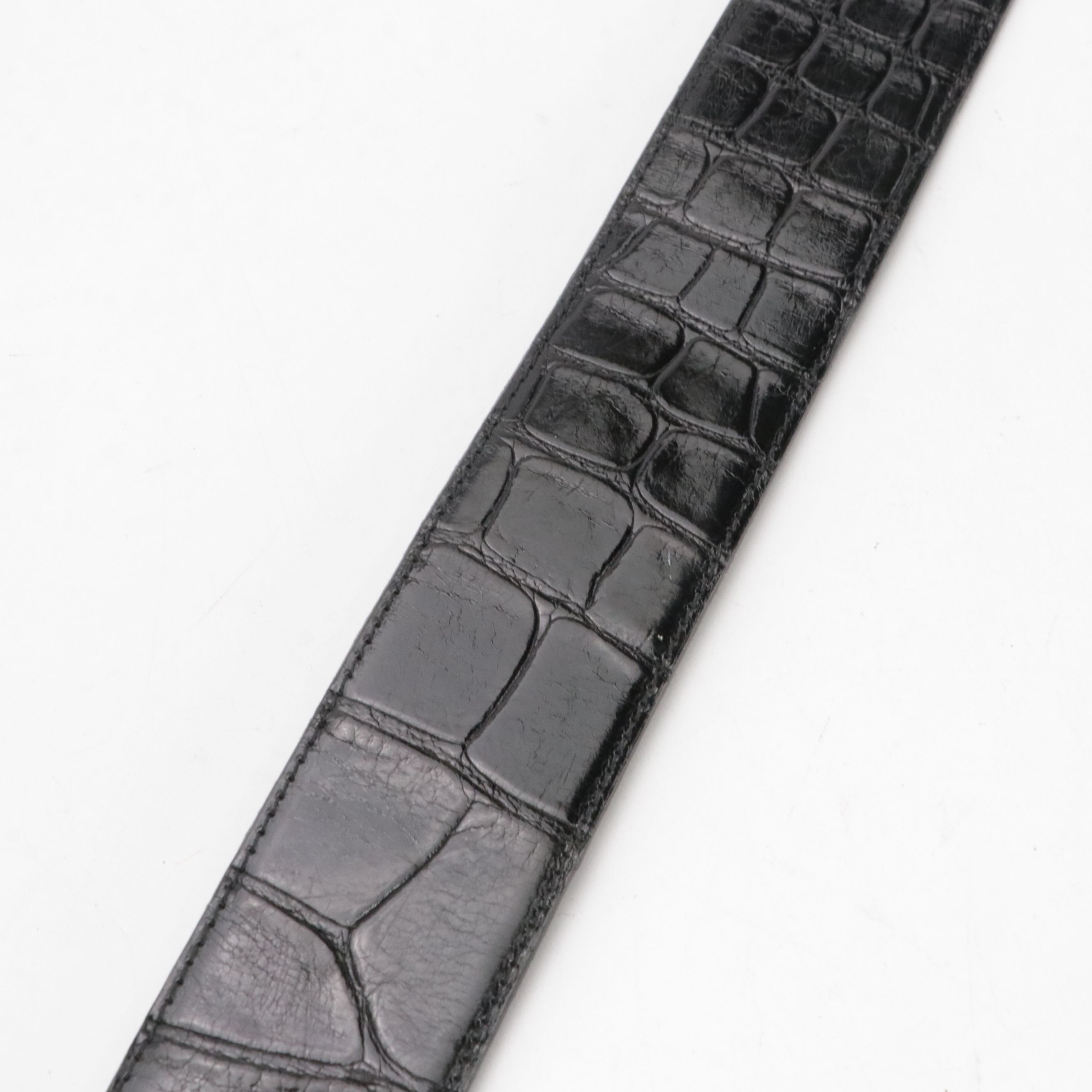 Kleinberg Sherrill Alligator Skin and Leather Belts