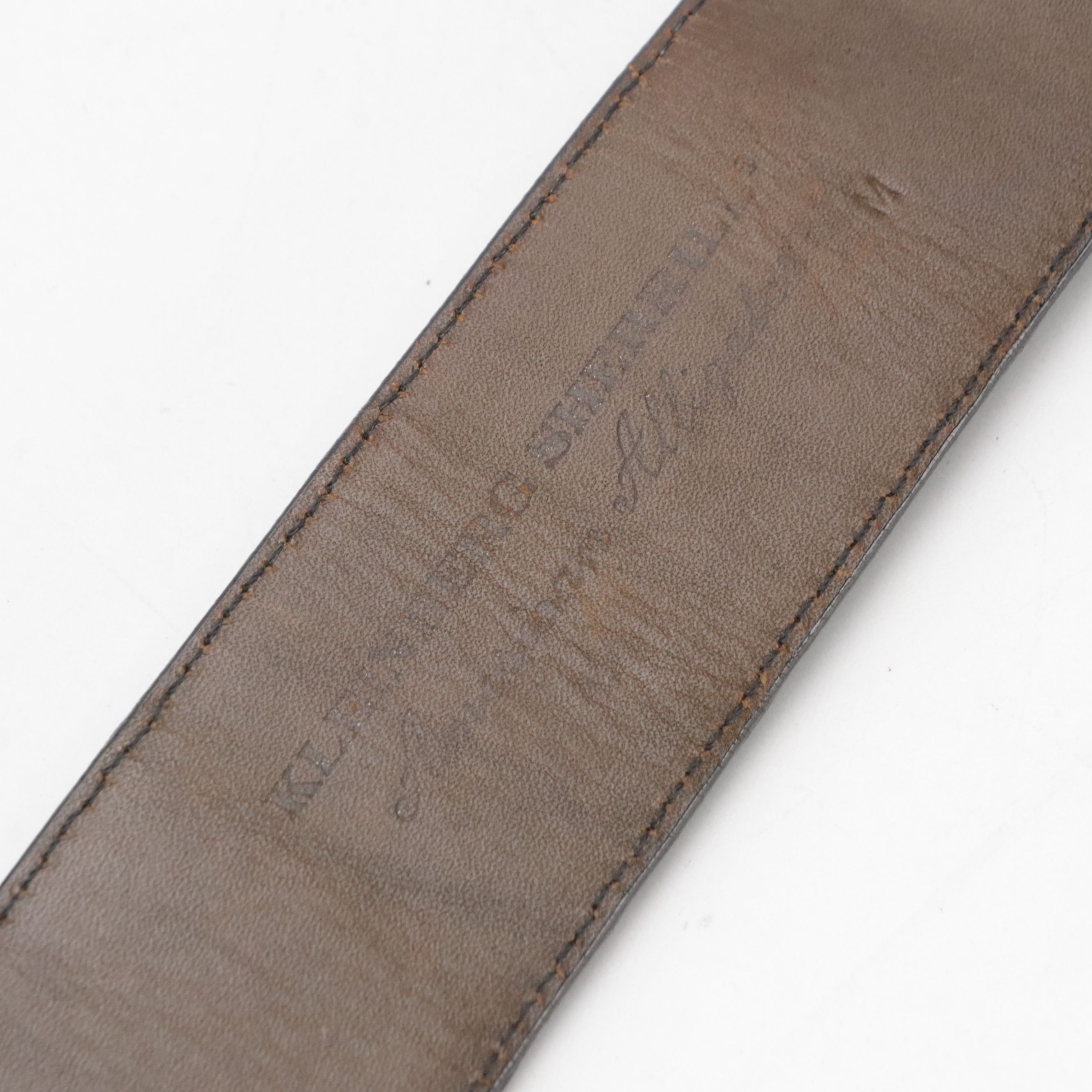 Kleinberg Sherrill Alligator Skin and Leather Belts