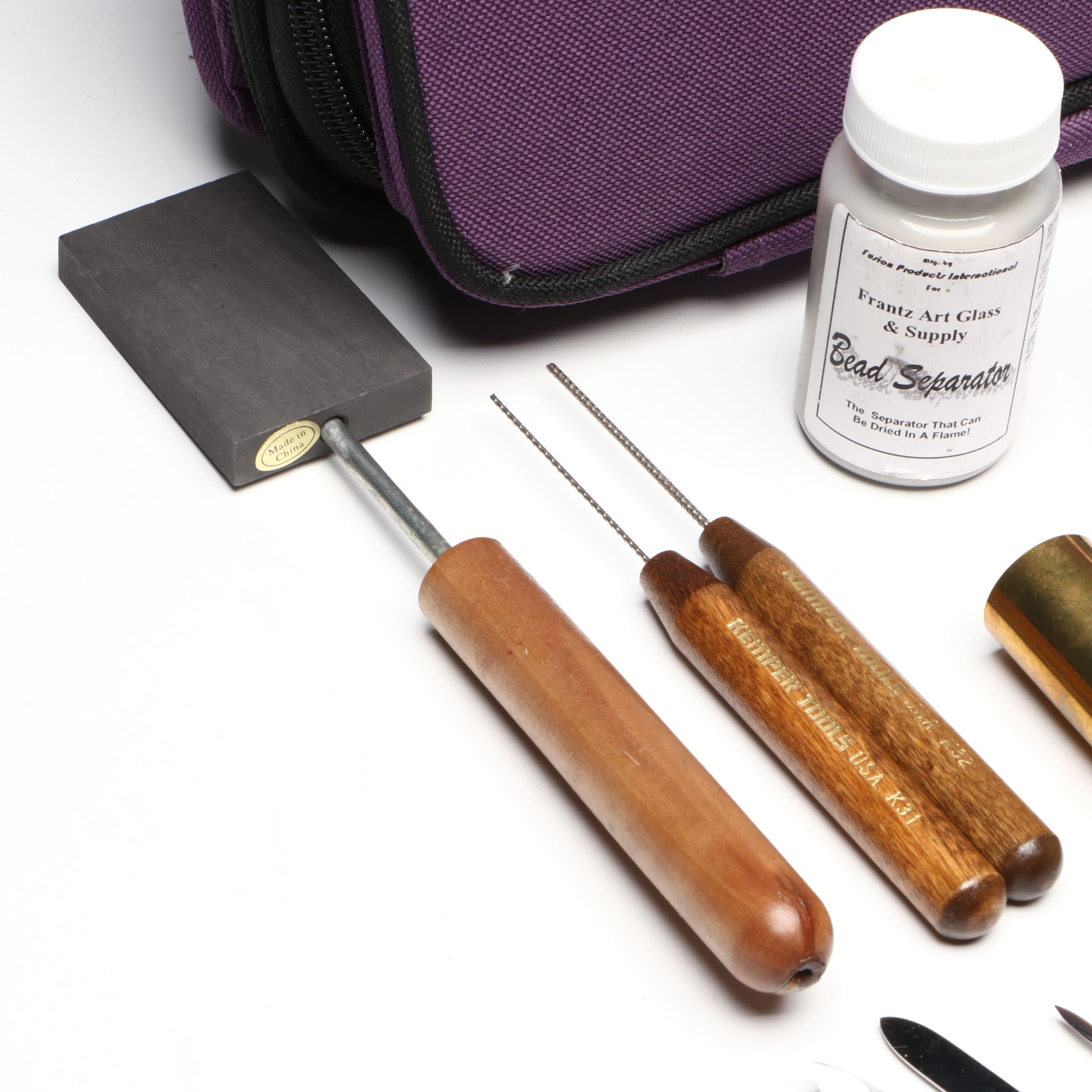 Flamework Supplies with Torch, Colored Glass Canes and More Crafting Tools