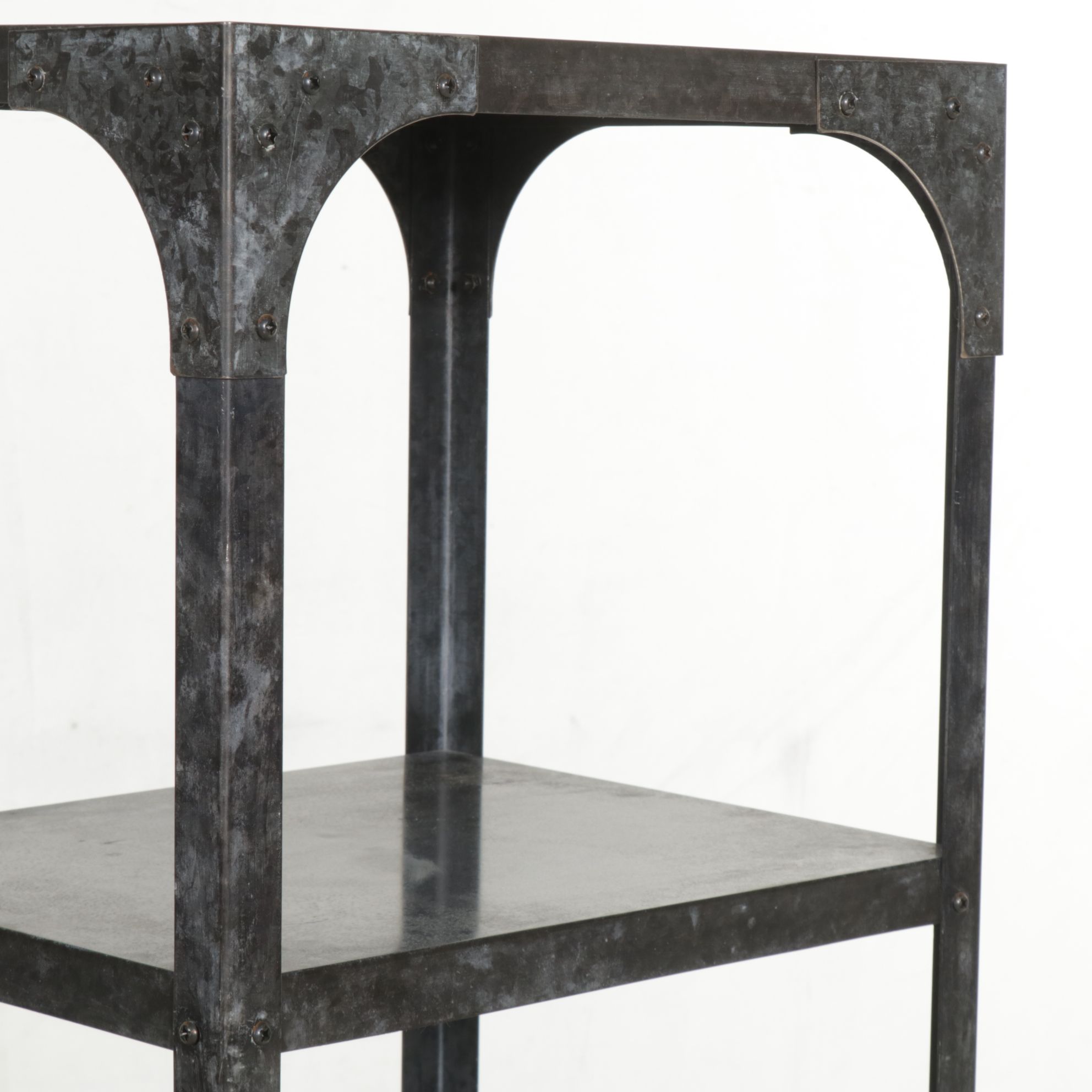 Industrial Style Rolling Shelf Unit, 21st Century