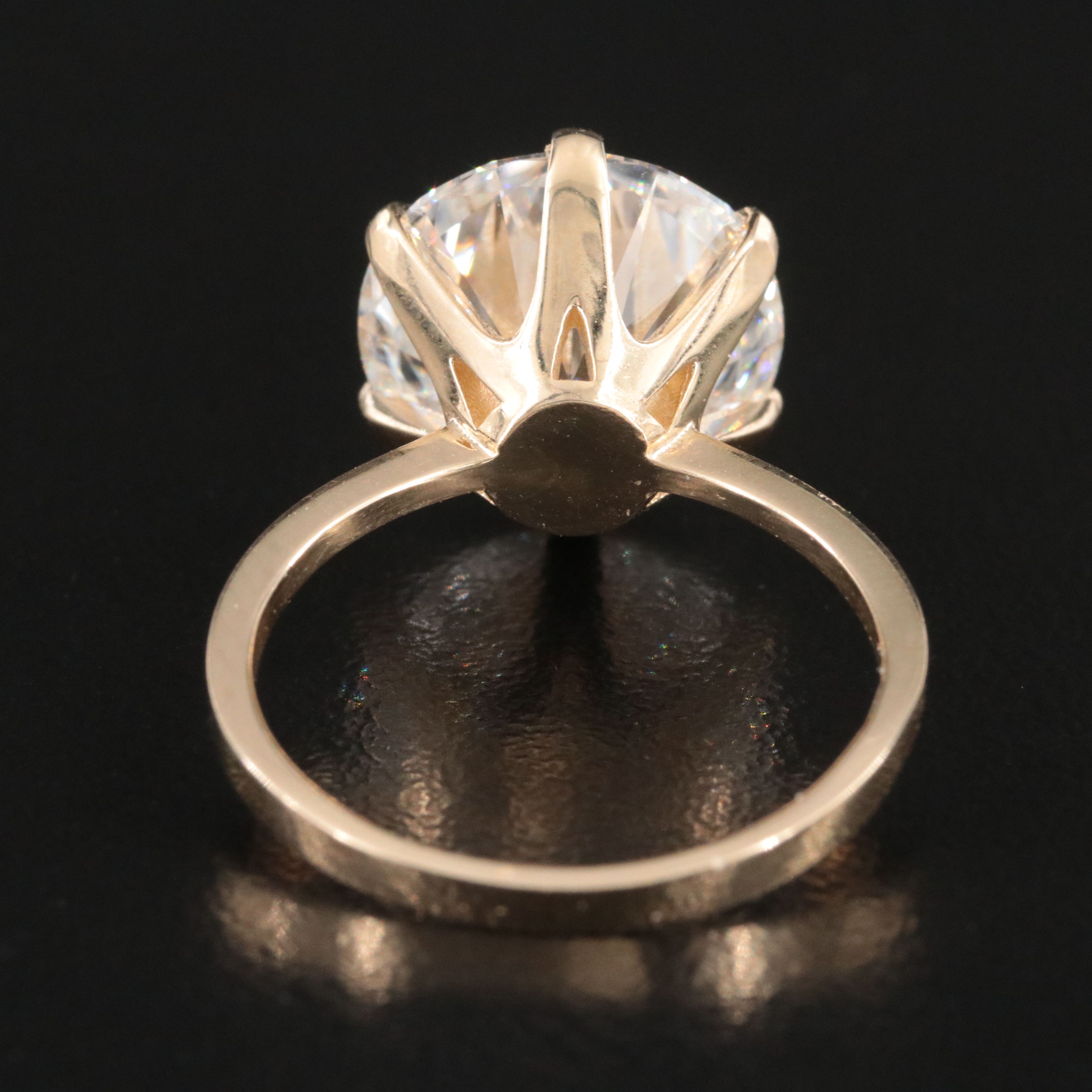 14K 6.13 CT Lab Grown Diamond Ring with IGI Report