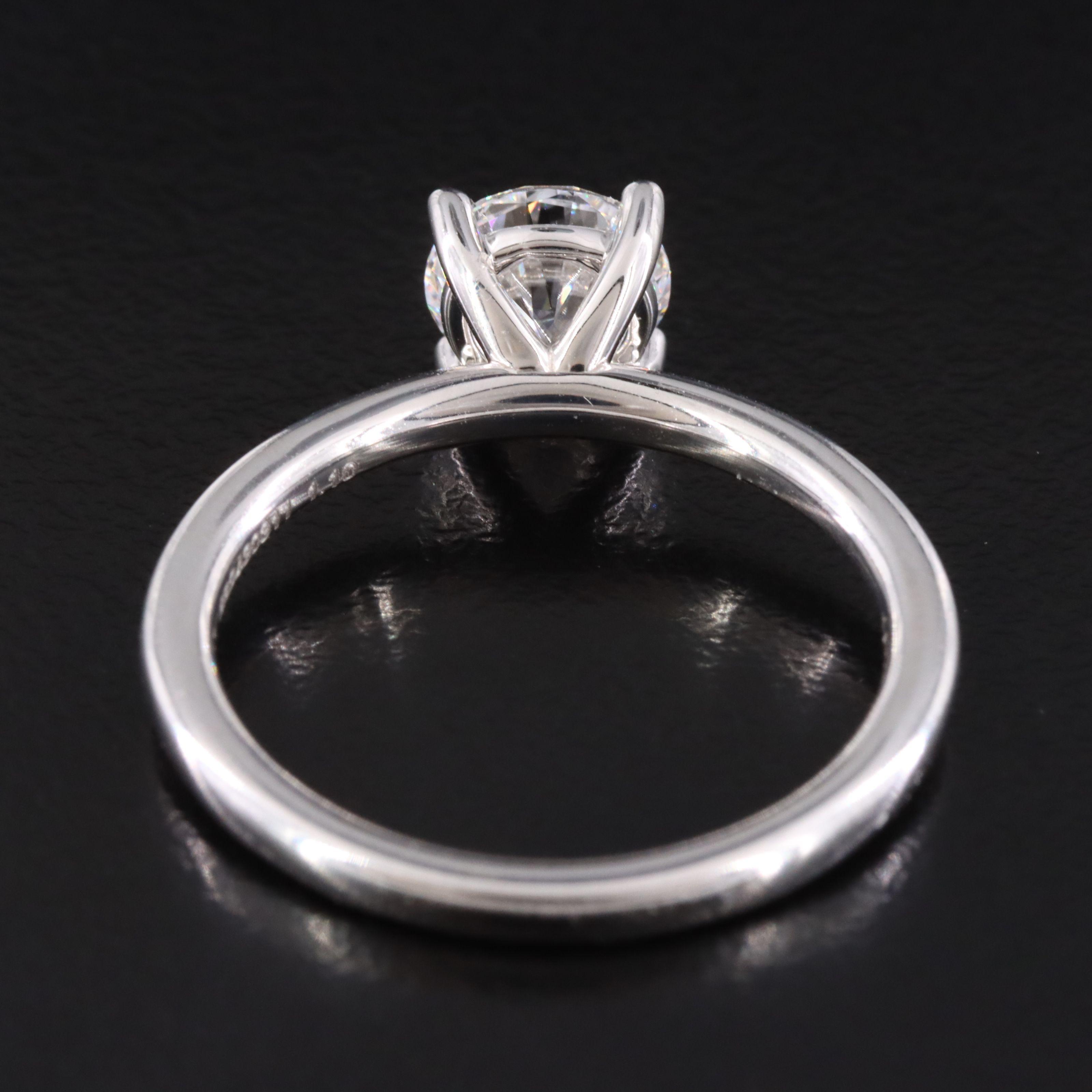 14K 1.10 CT Lab Grown Diamond Solitaire Ring with GCAL Online Report