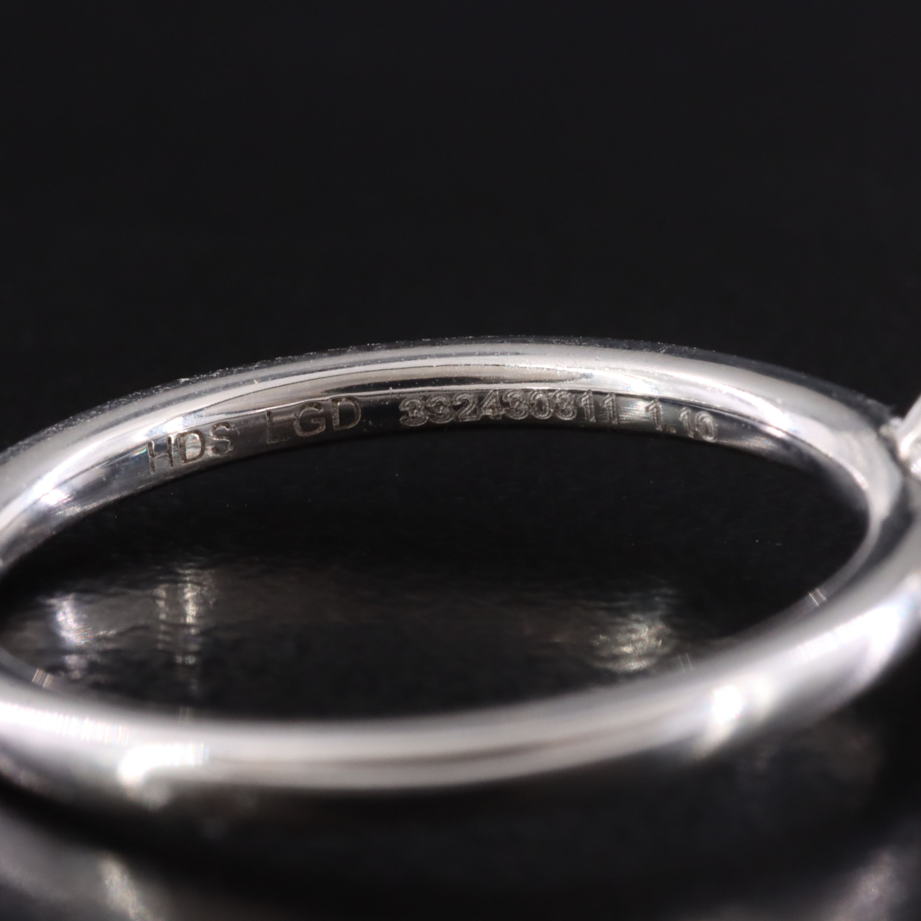 14K 1.10 CT Lab Grown Diamond Solitaire Ring with GCAL Online Report