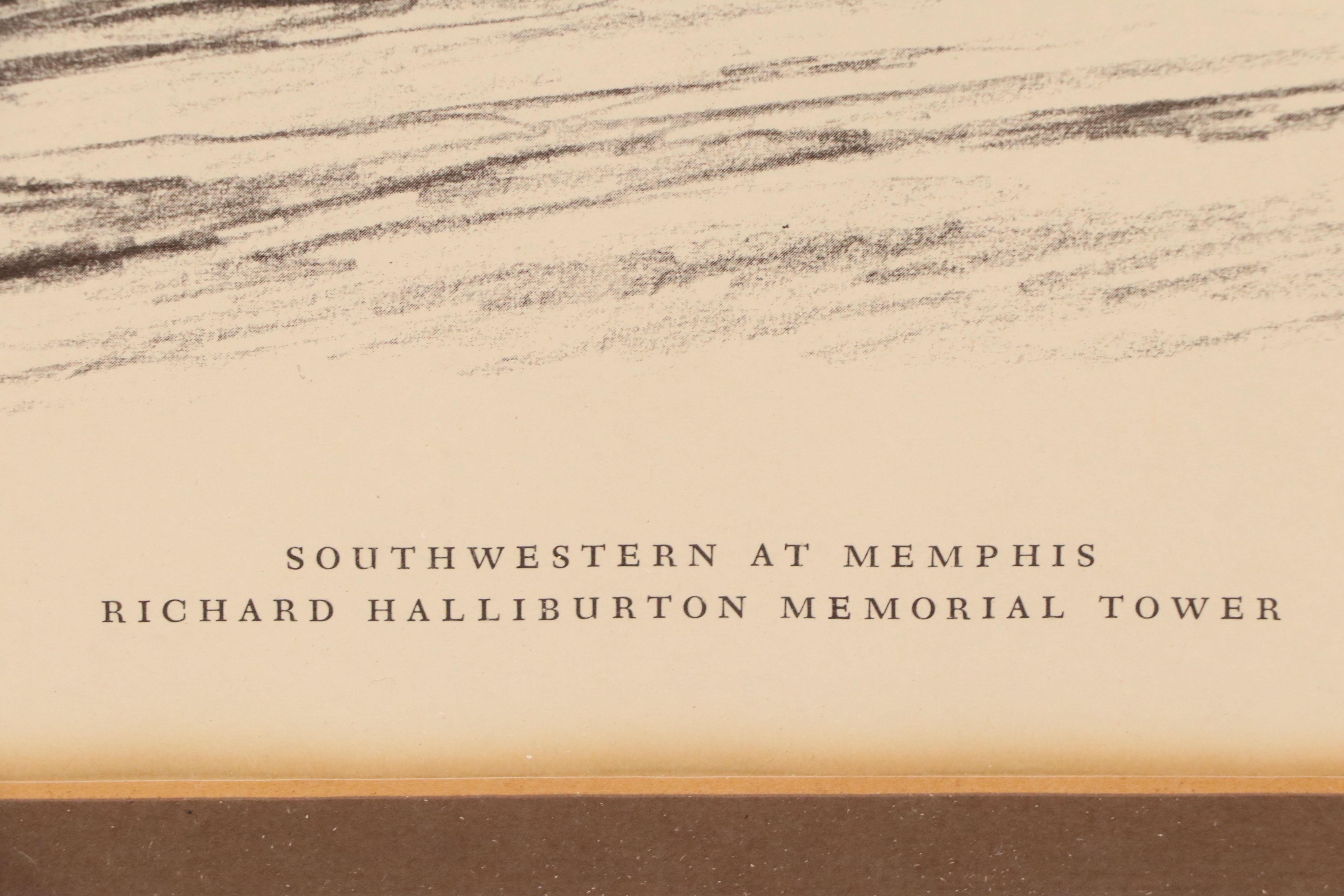 Offset "Southwestern at Memphis: Richard Halliburton Memorial Tower," 20th C.
