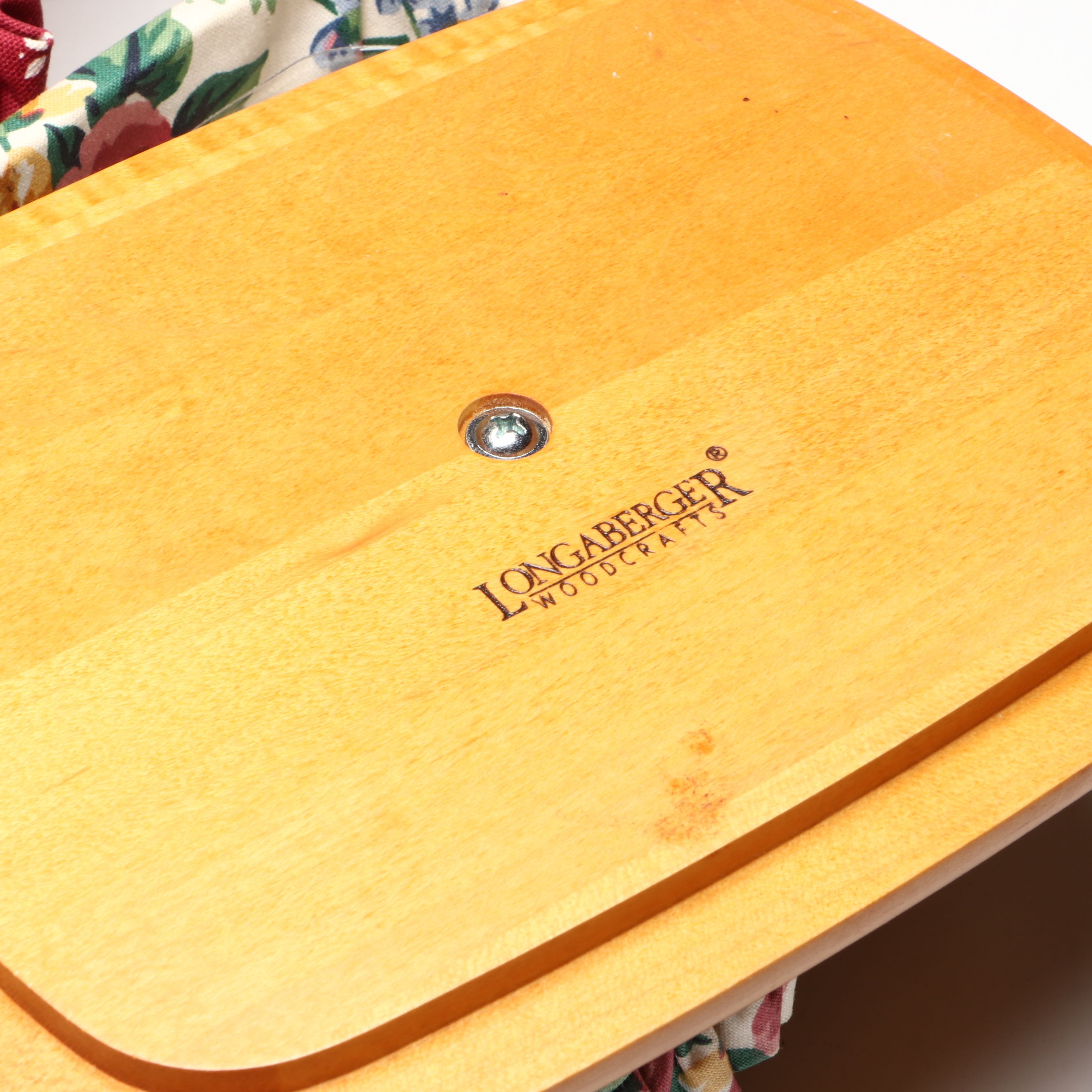 Longaberger Baskets with Royal Winton Grimwades Chintz Pattern Mugs and Platter