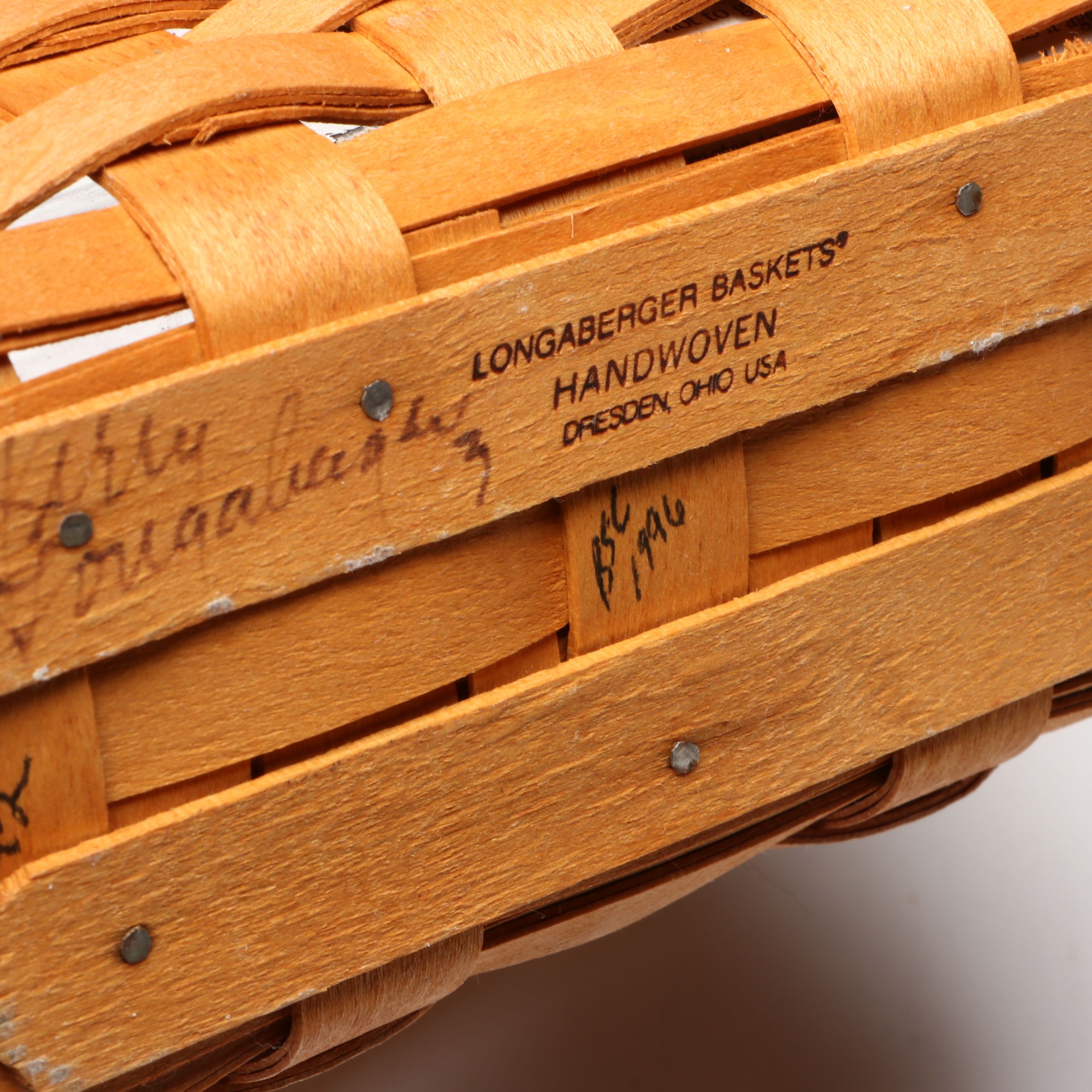 Longaberger Baskets with Royal Winton Grimwades Chintz Pattern Mugs and Platter