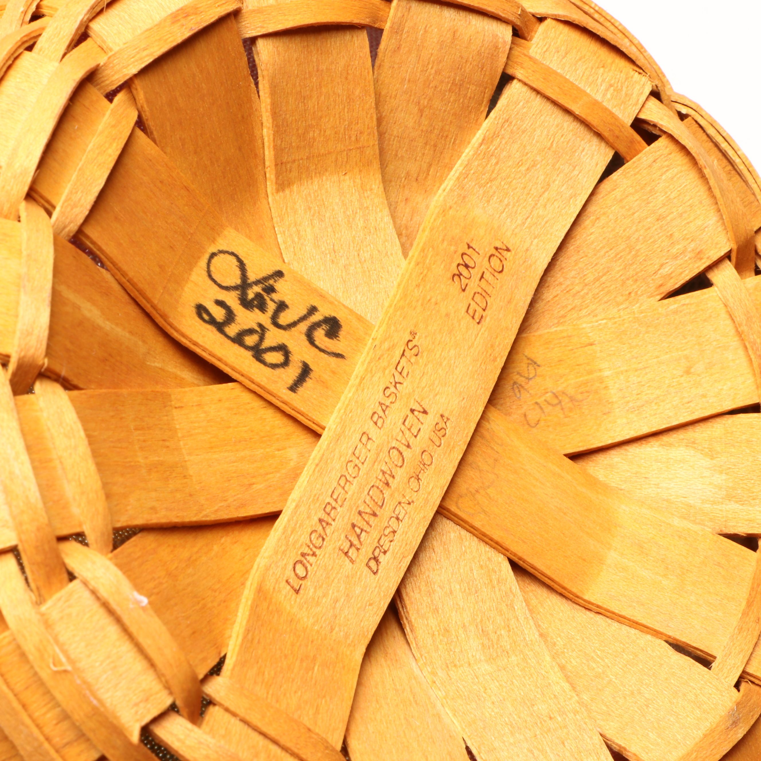 Longaberger Baskets with Royal Winton Grimwades Chintz Pattern Mugs and Platter