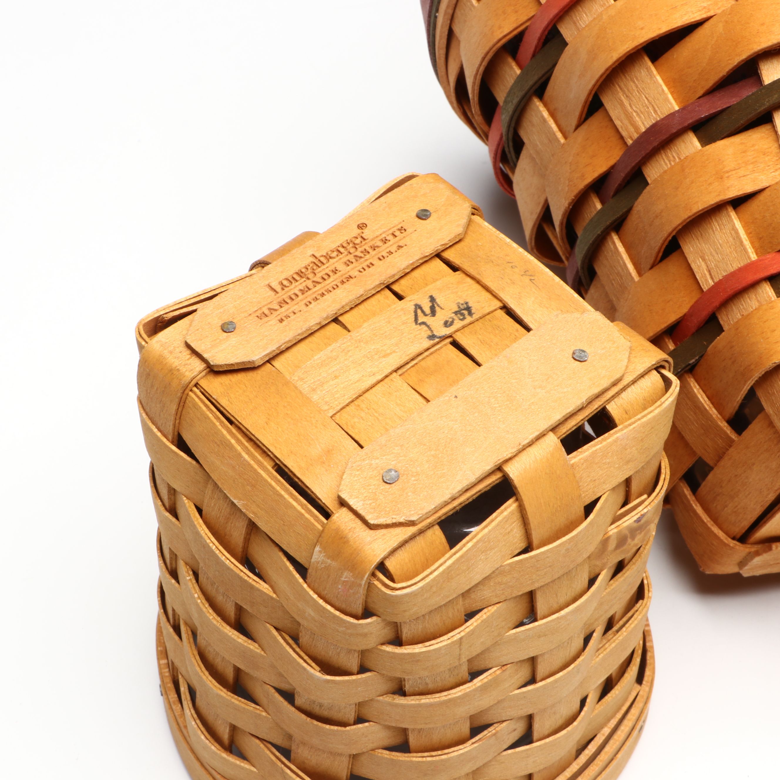 Longaberger Baskets with Royal Winton Grimwades Chintz Pattern Mugs and Platter