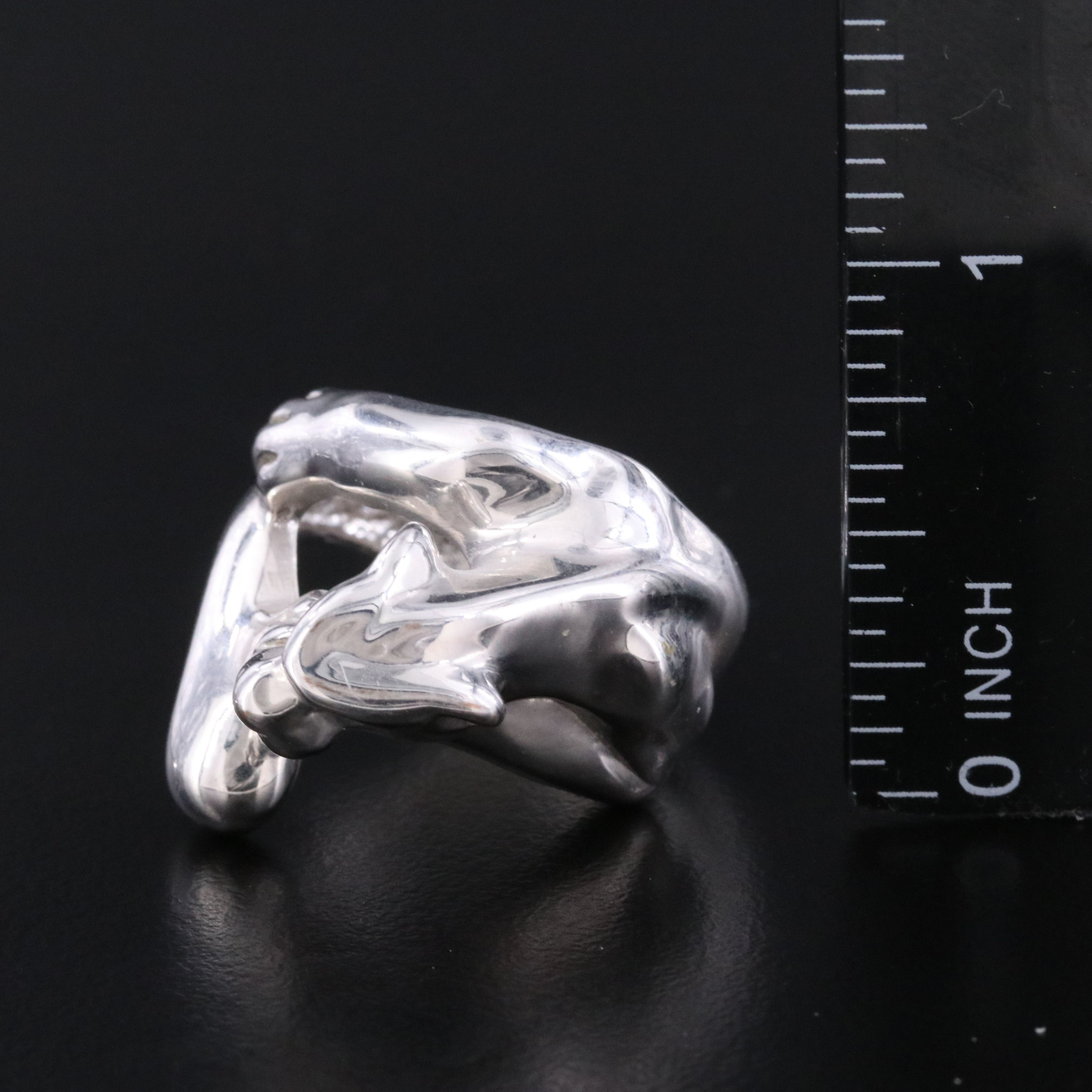 14K Electroformed Panther Ring