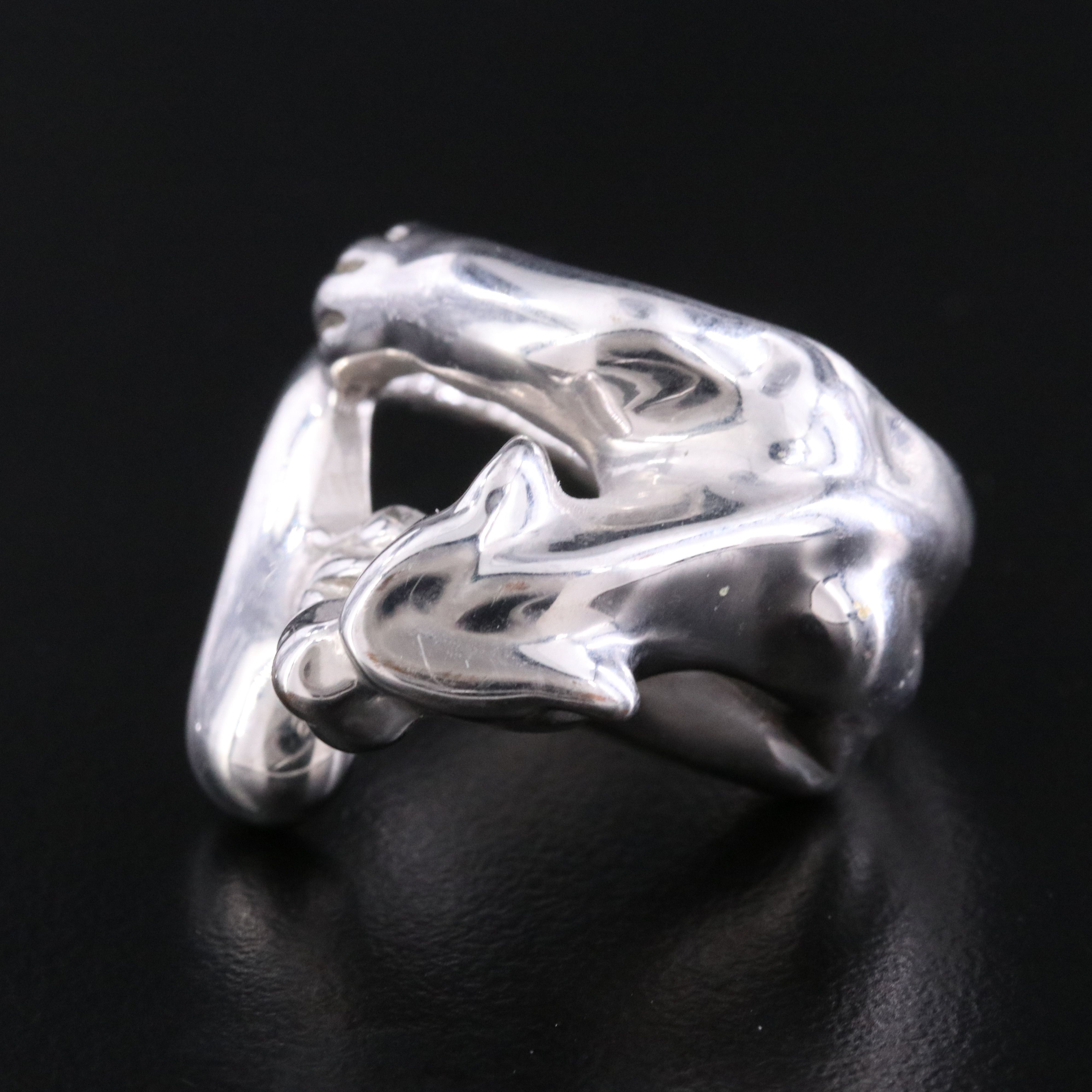 14K Electroformed Panther Ring